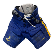 CCM HPG12A - Used NCAA Pro Stock Hockey Goalie Pants (Blue/Yellow)