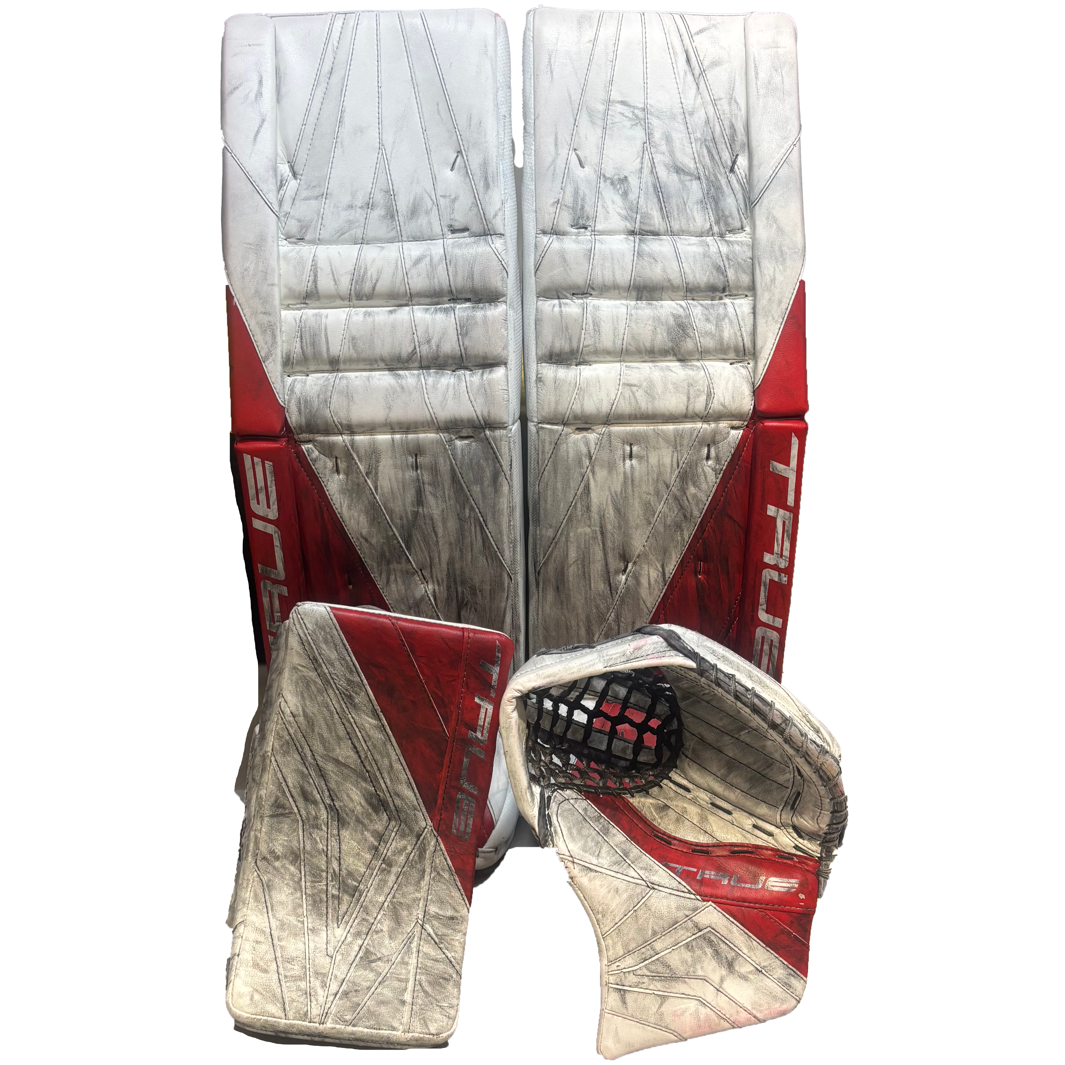 True Catalyst PX5 - Used Pro Stock Goalie Full Set (White/Red)