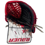 Bauer Supreme Shadow - Used Pro Stock Goalie Glove (Black/White/Red/Copper)