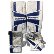 Bauer Supreme Mach - Used Pro Stock Goalie Full Set (White/Blue)
