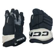 CCM HGJS - Used CHL Pro Stock Hockey Gloves (Black/White)