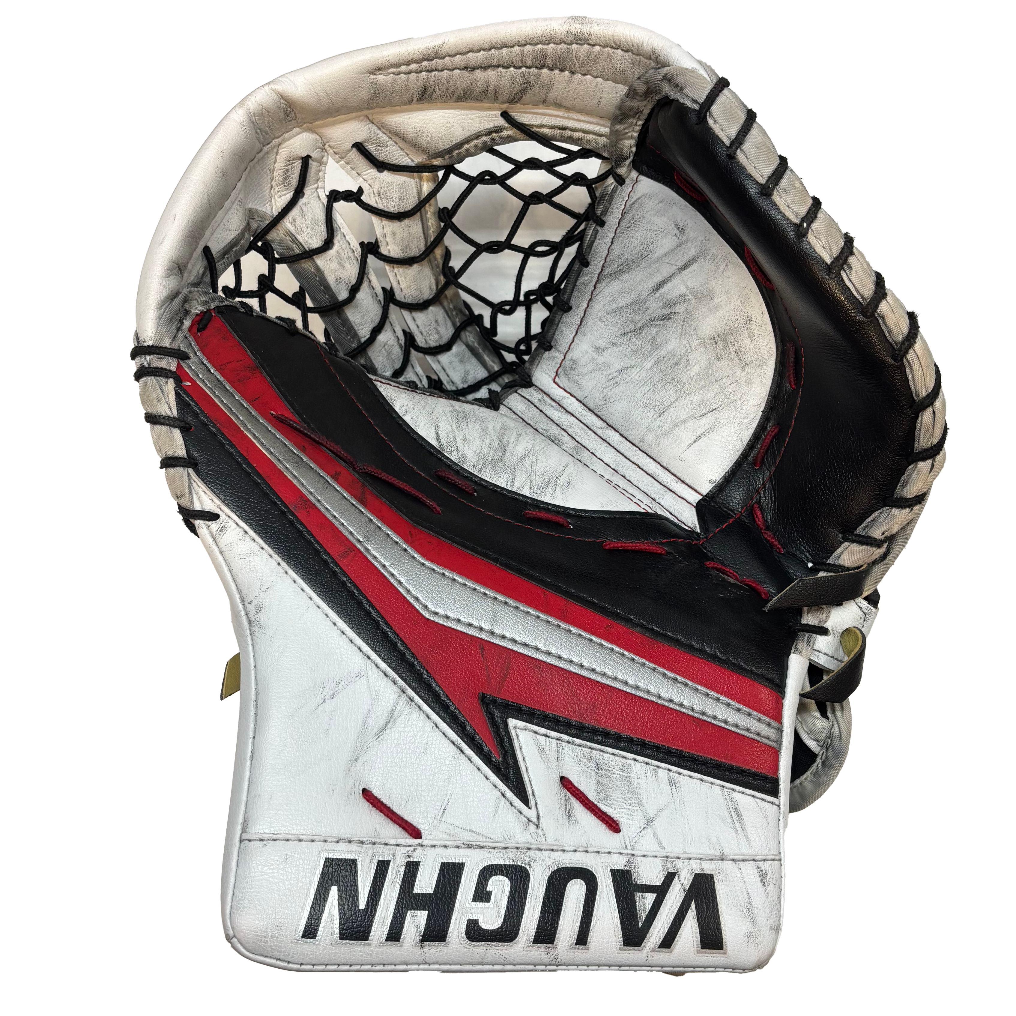 Vaughn Velocity V9 - Used Pro Stock Senior Goalie Full Set (White/Black/Red)