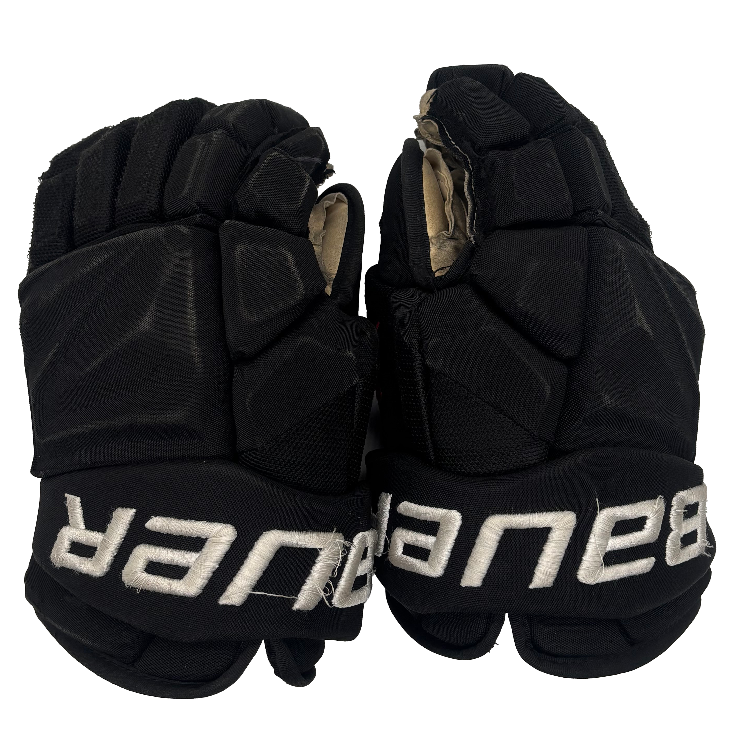 Bauer Vapor Flylite - Used WHL Pro Stock Hockey Gloves (Black)