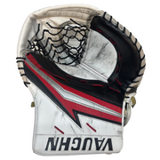 Vaughn Velocity V9 - Used Pro Stock Goalie Glove (White/Black/Red)
