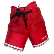 CCM HPG12A - NCAA Pro Stock Hockey Goalie Pants (Red/White/Grey)