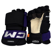 CCM HG43PP - NCAA Pro Stock Hockey Glove (Black/Purple)