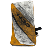 CCM Extreme Flex 6 - Used Pro Stock Goalie Blocker (White/Yellow/Black)