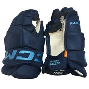 CCM HGPTKXF - PWHL Pro Stock Glove - Toronto Sceptres (Navy/Powder Blue)