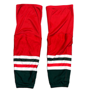 CCM - Used QMJHL Game Socks (Red/Green/White)