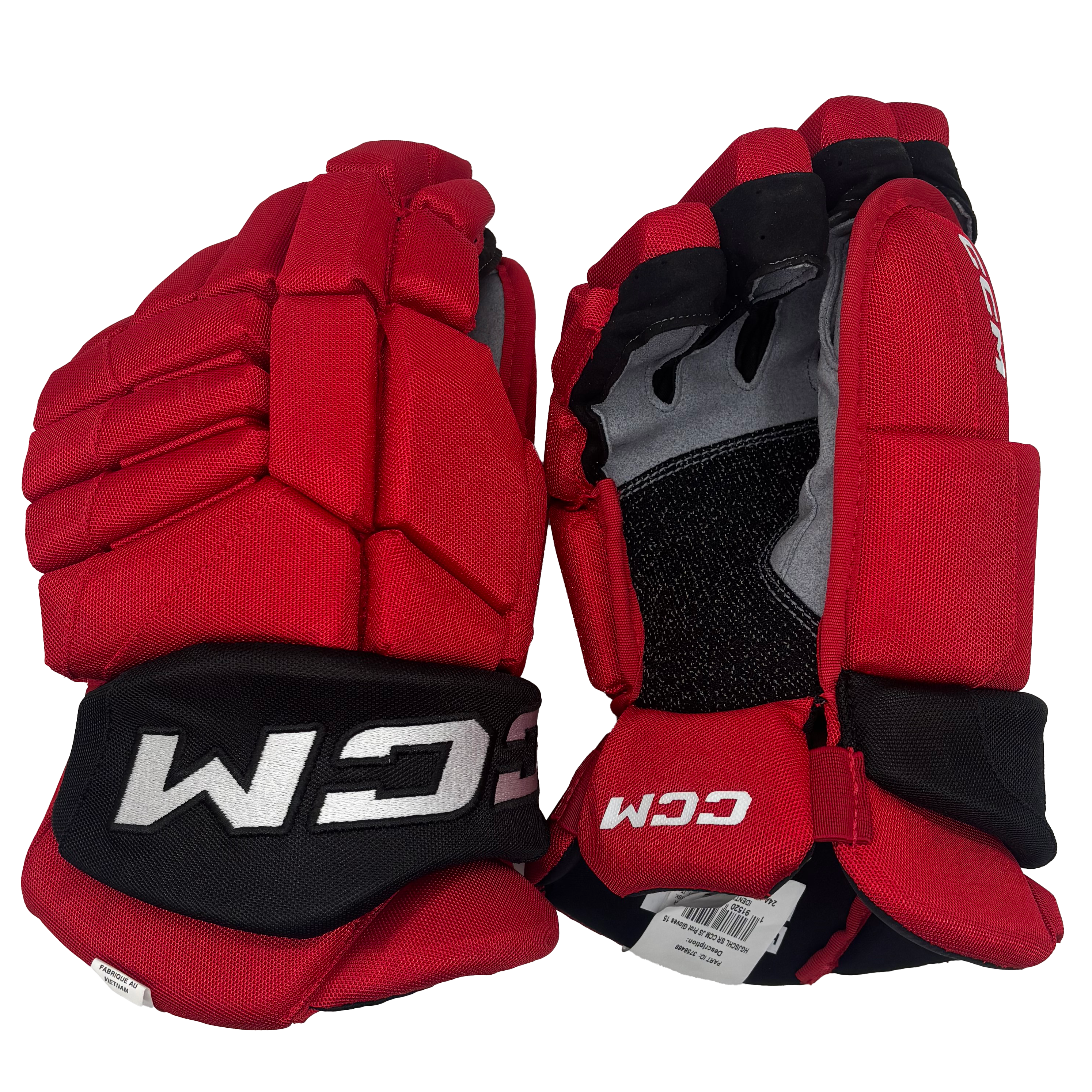CCM HGJS - OHL Pro Stock Hockey Glove (Red/Black)