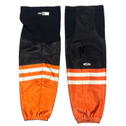 Athletic Knit - Used ECHL Game Socks (Black/Orange/White)