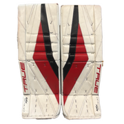 True Catalyst PX5 - Used Pro Stock Goalie Pads (White/Red/Black)
