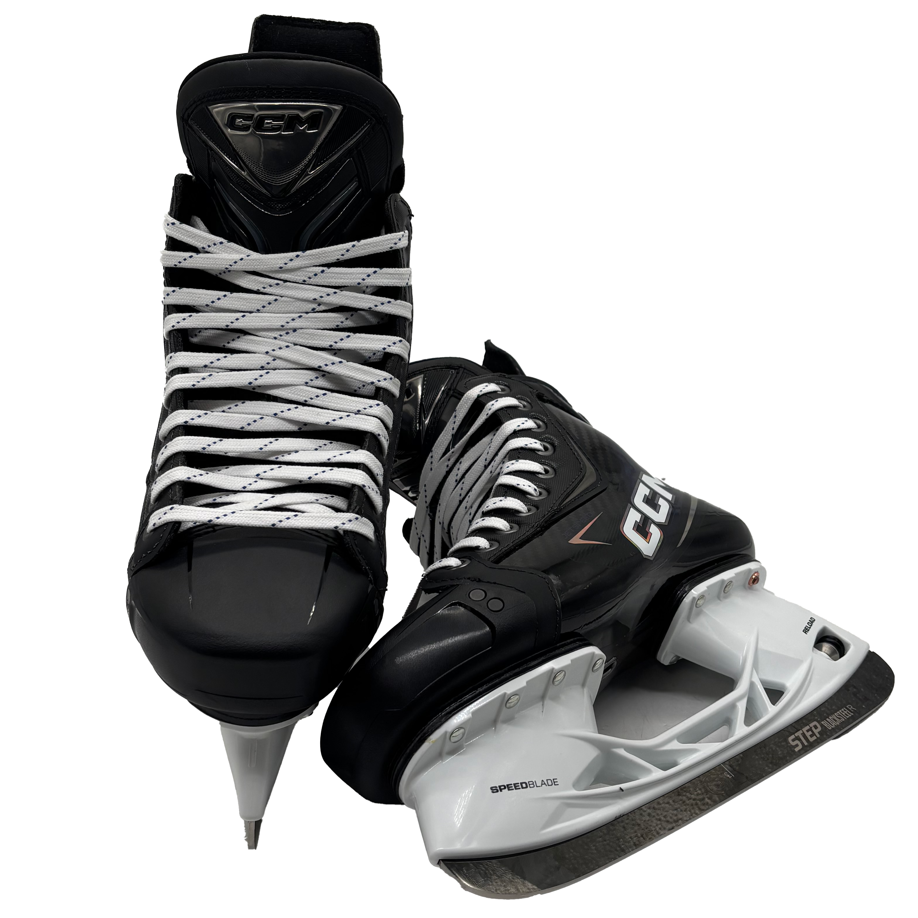 CCM Jetspeed FT8 Pro - NCAA Pro Stock Hockey Skates - Size 8E (Blue)