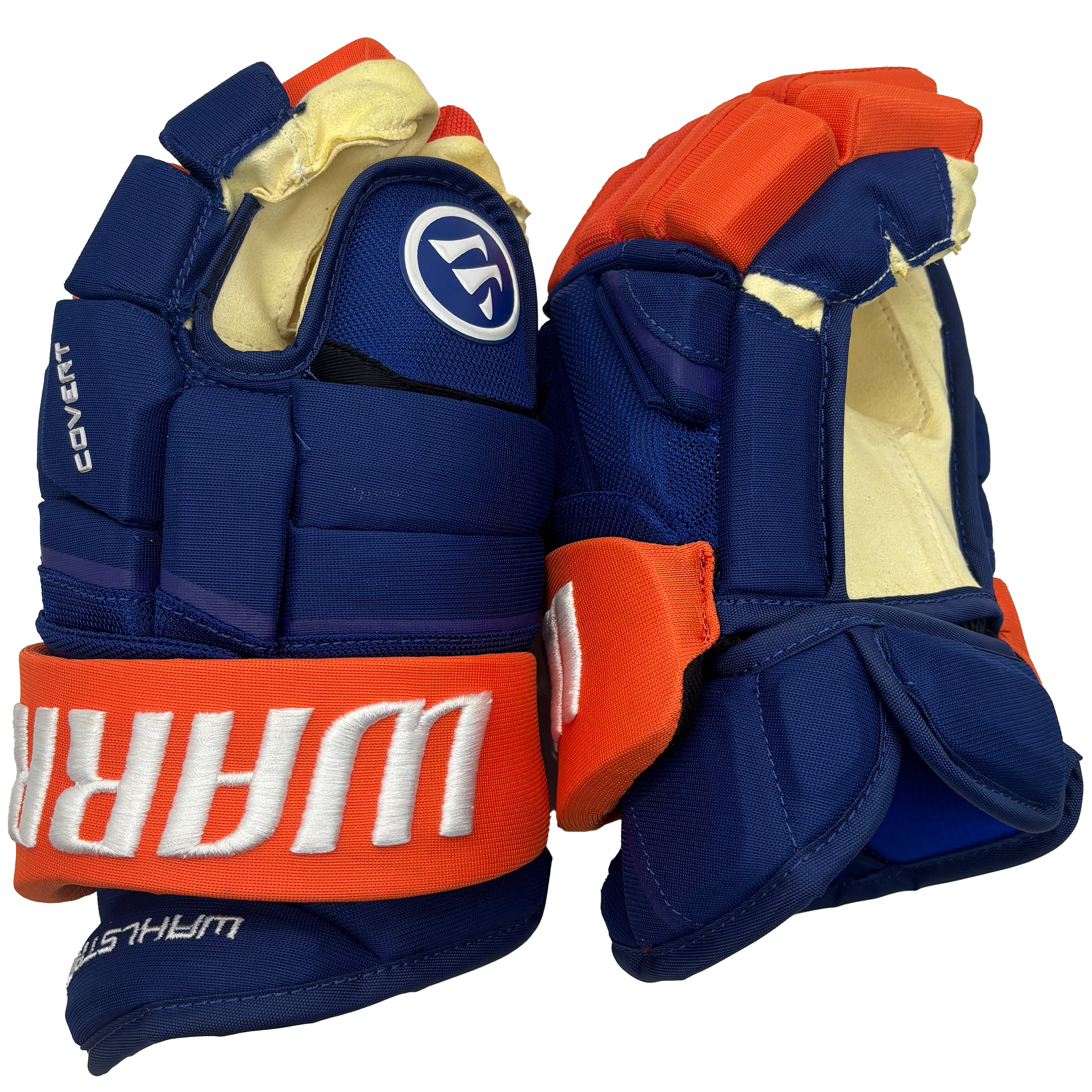 Warrior Dynasty AX1 - NHL Pro Stock Glove - Oliver Wahlstrom (Blue/Orange)