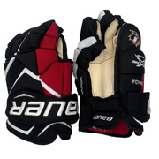 Bauer Vapor 1X Pro - Team Canada Pro Stock Hockey Gloves (Black/Red)