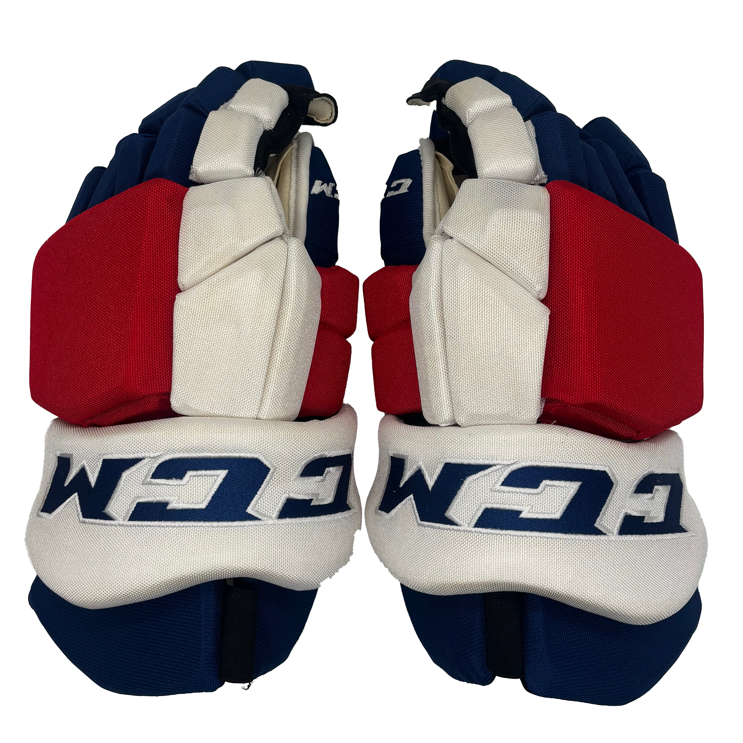 CCM HGTKPP - AHL Pro Stock Hockey Glove (Blue/Red/White)