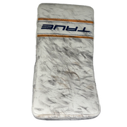 True L87 - Used NCAA Pro Stock Goalie Blocker (White/Yellow/Navy)