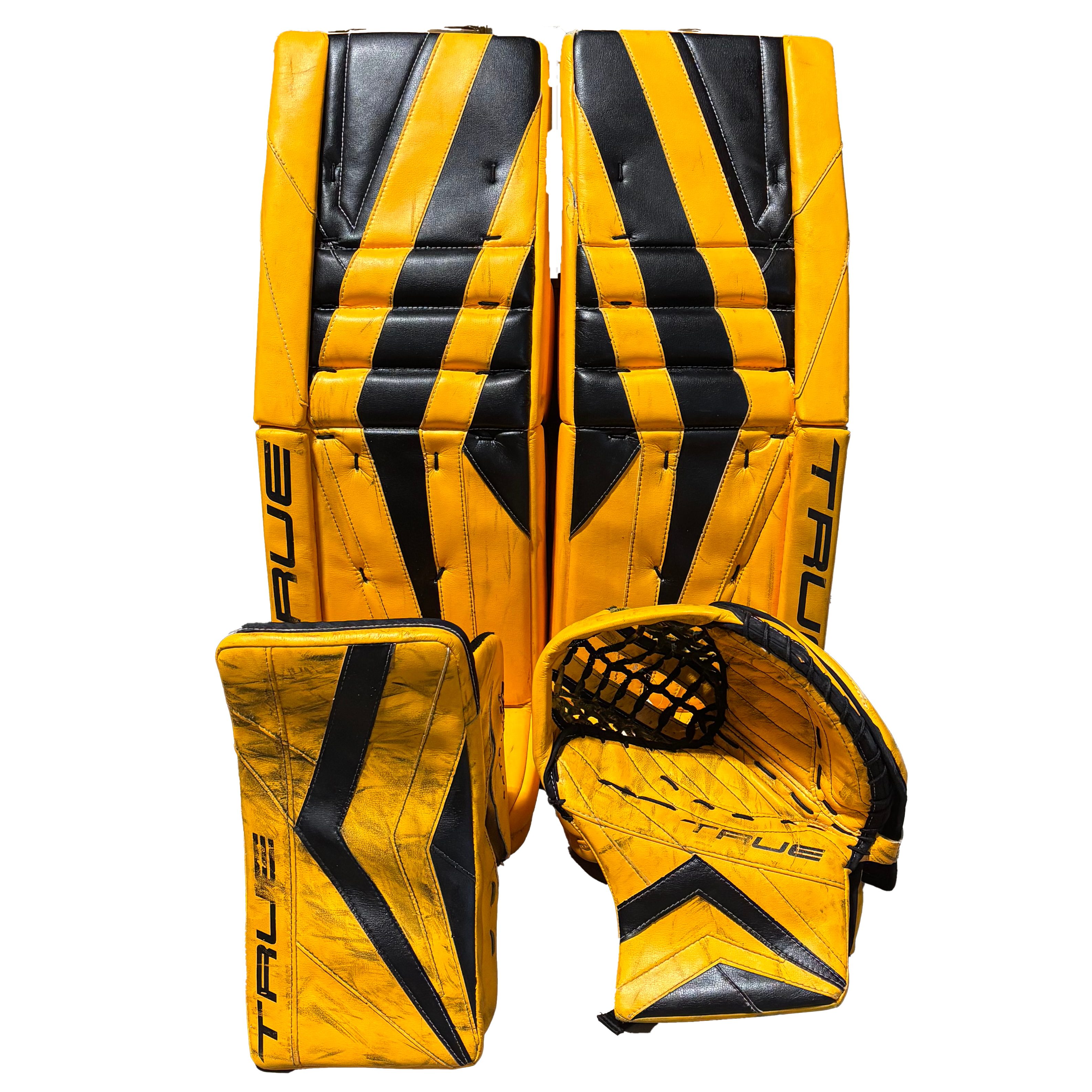TRUE Catalyst PX3 - Used Pro Stock Goalie Full Set (Yellow/Black)