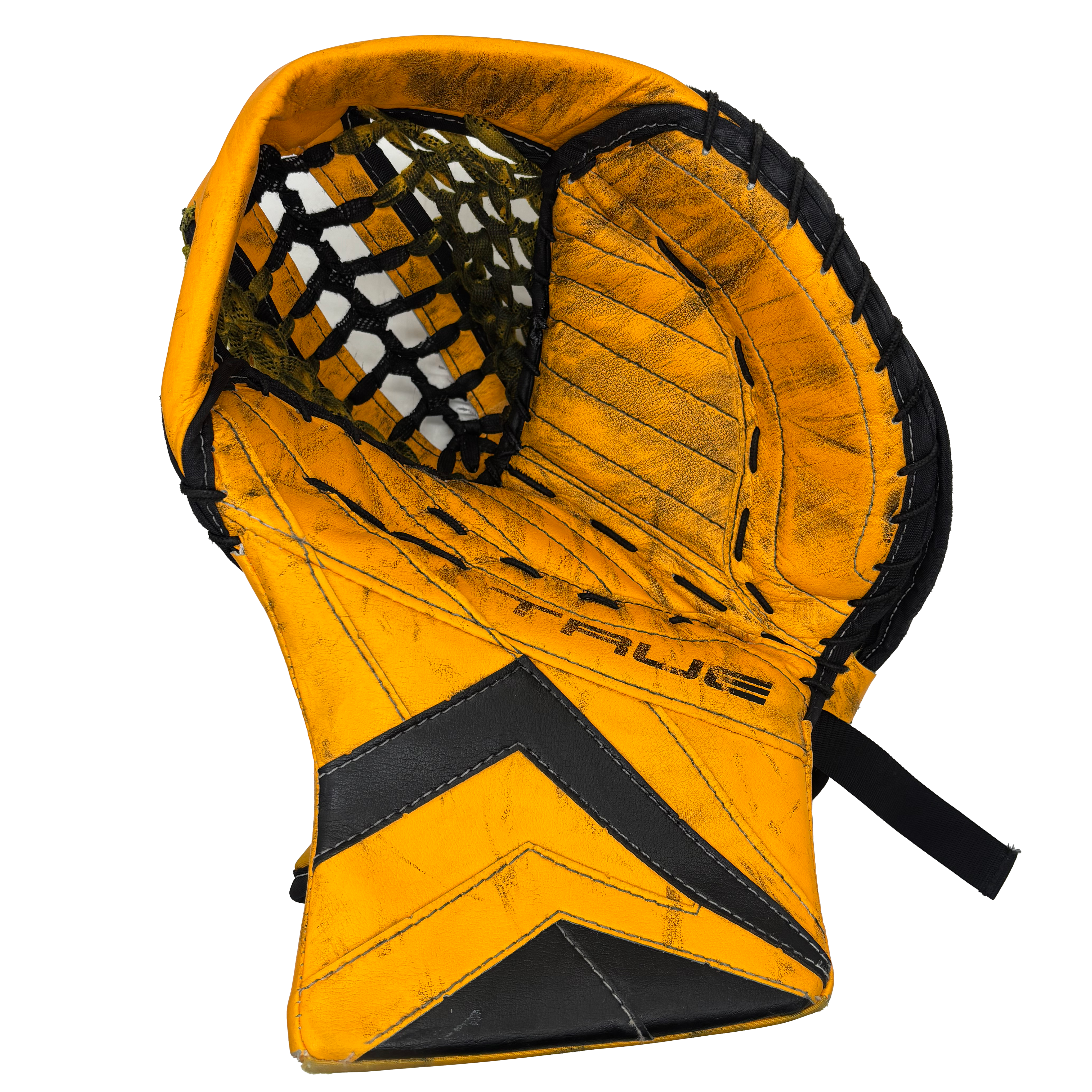 True Catalyst PX3 - Used Pro Stock Goalie Glove (Yellow/Black)