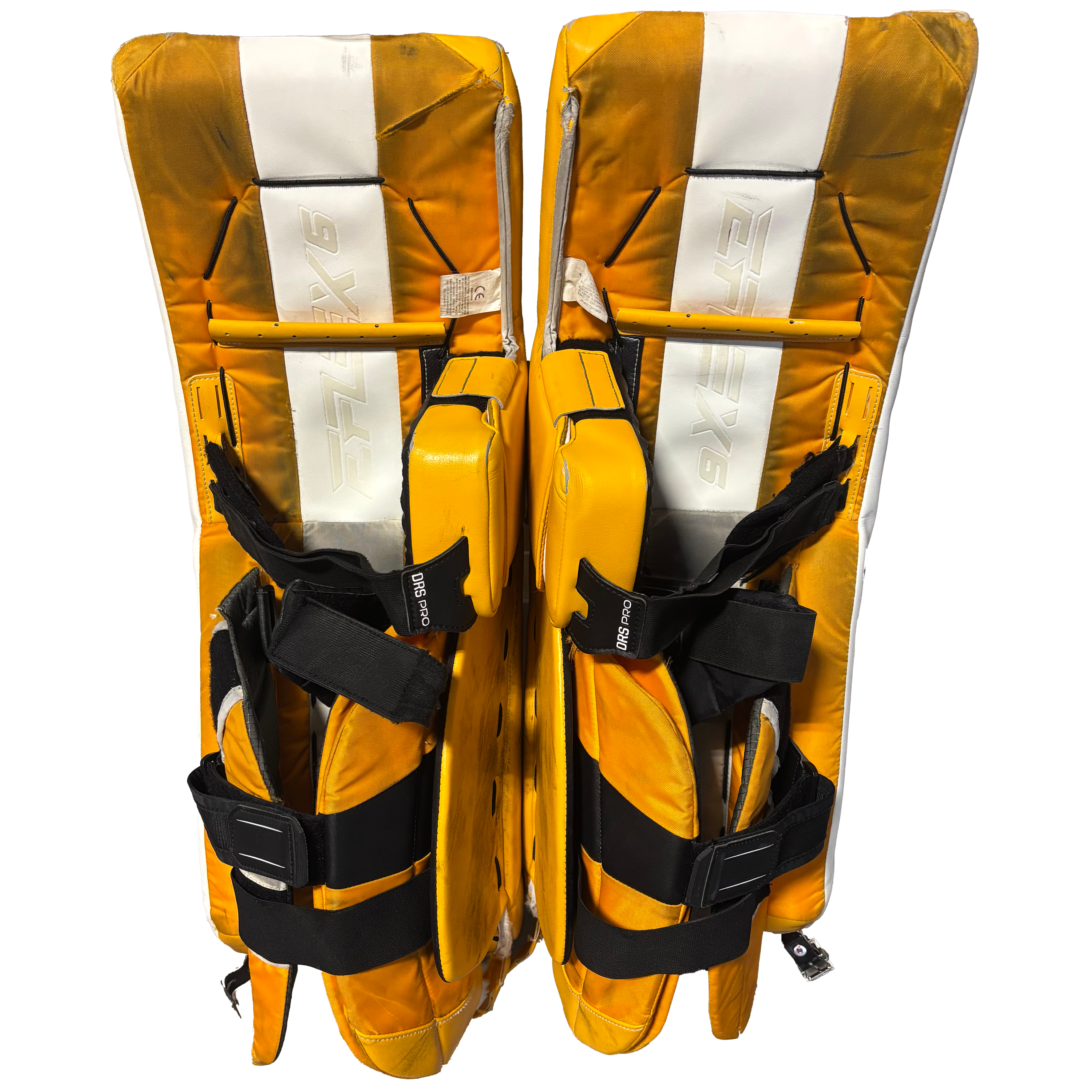 CCM Extreme Flex 6 - Used Pro Stock Full Set (White/Yellow/Black)