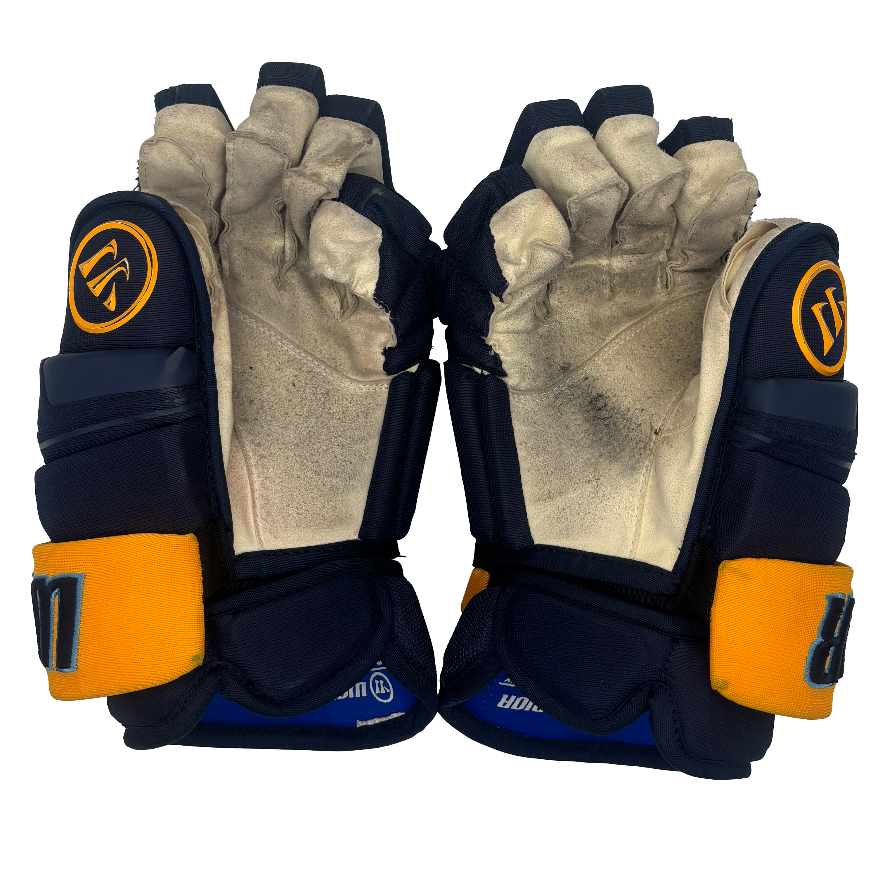 Warrior Covert Pro - Used Pro Stock Glove - (Navy/Yellow)