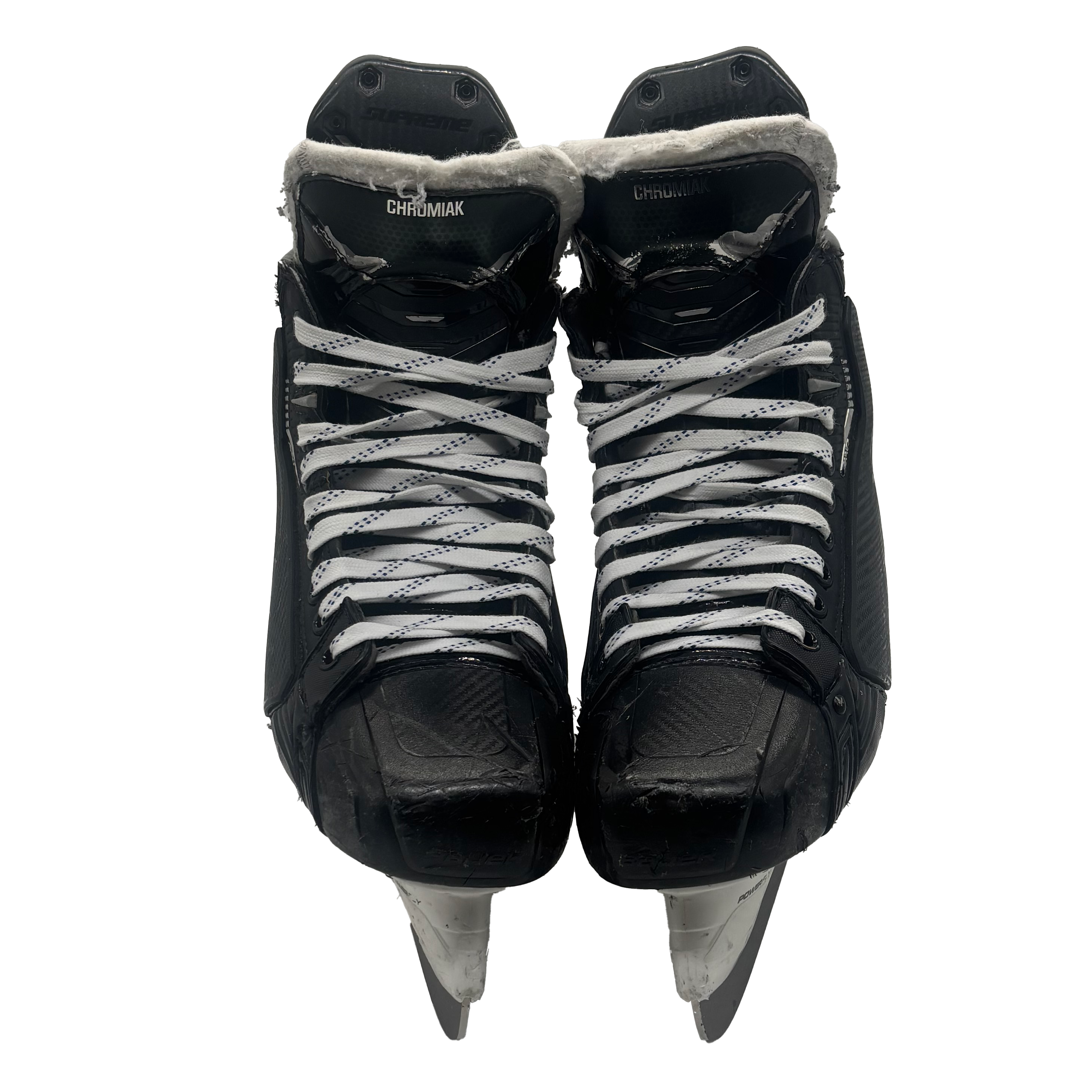 Bauer Supreme Mach - Used Pro Stock Skates - Size 9D with Shot Blockers