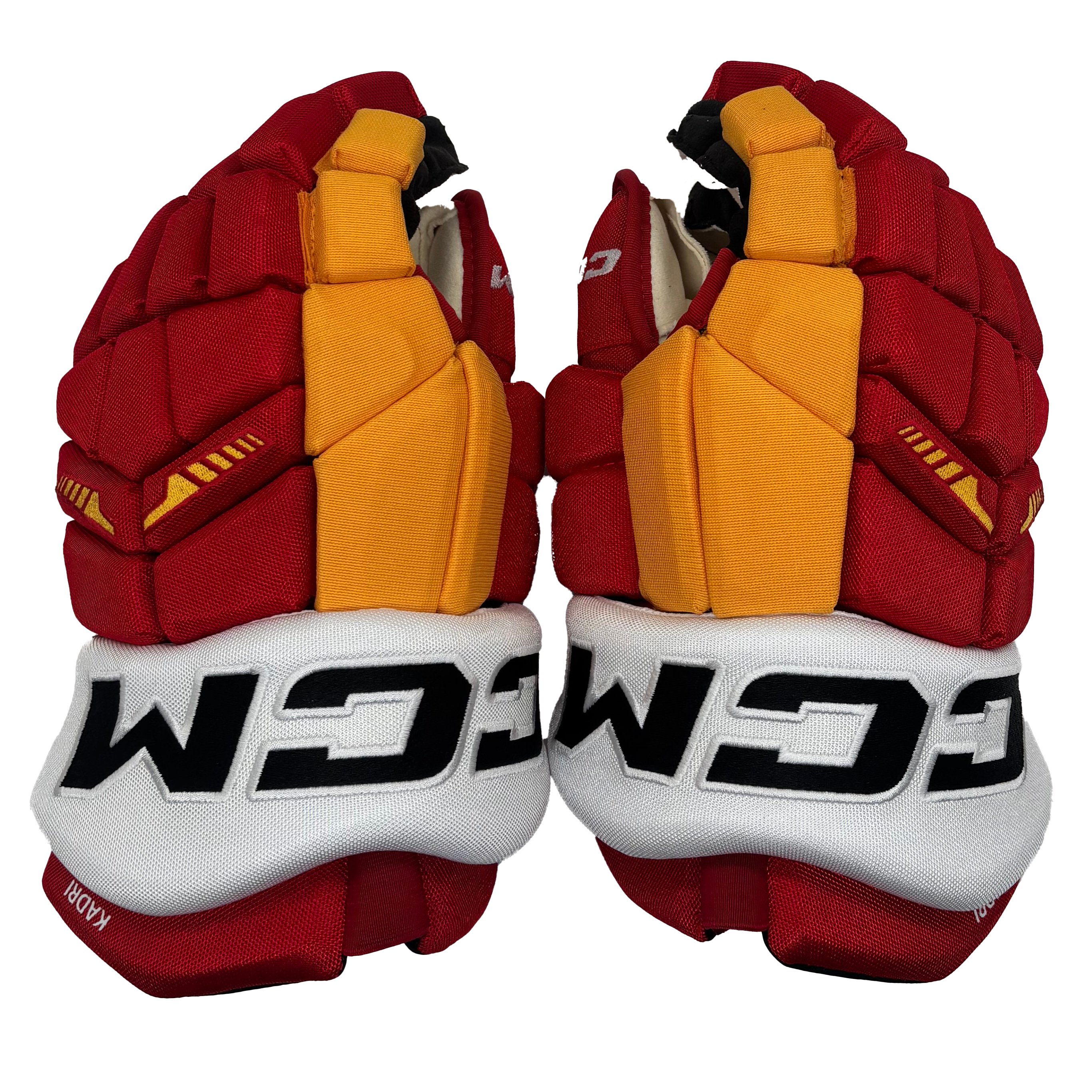CCM HGTKSP - NHL Pro Stock Glove - Nazem Kadri (Red/Yellow/White)