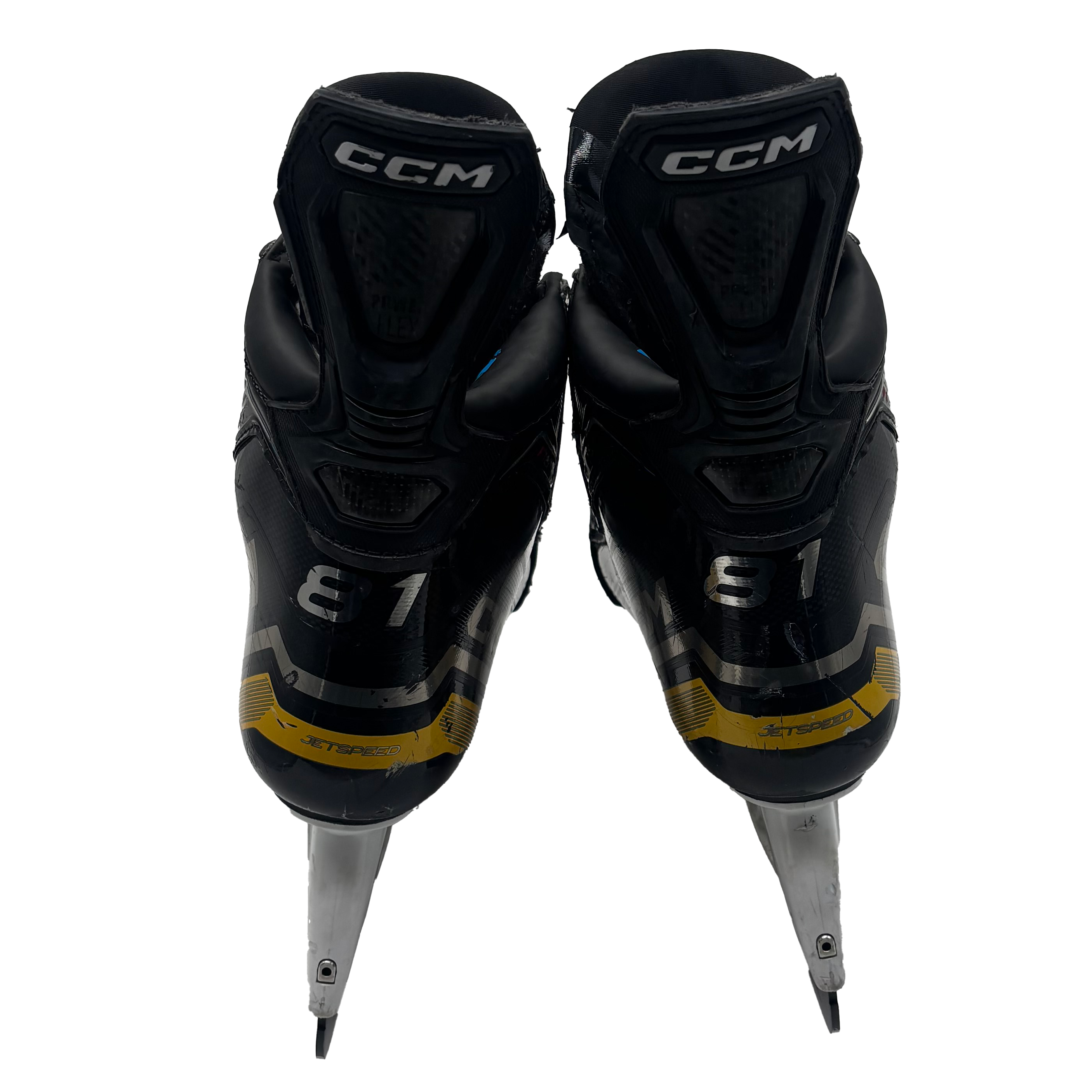 CCM Jetspeed FT6 Pro - Used Pro Stock Hockey Skates - Size 8.5 (Yellow)
