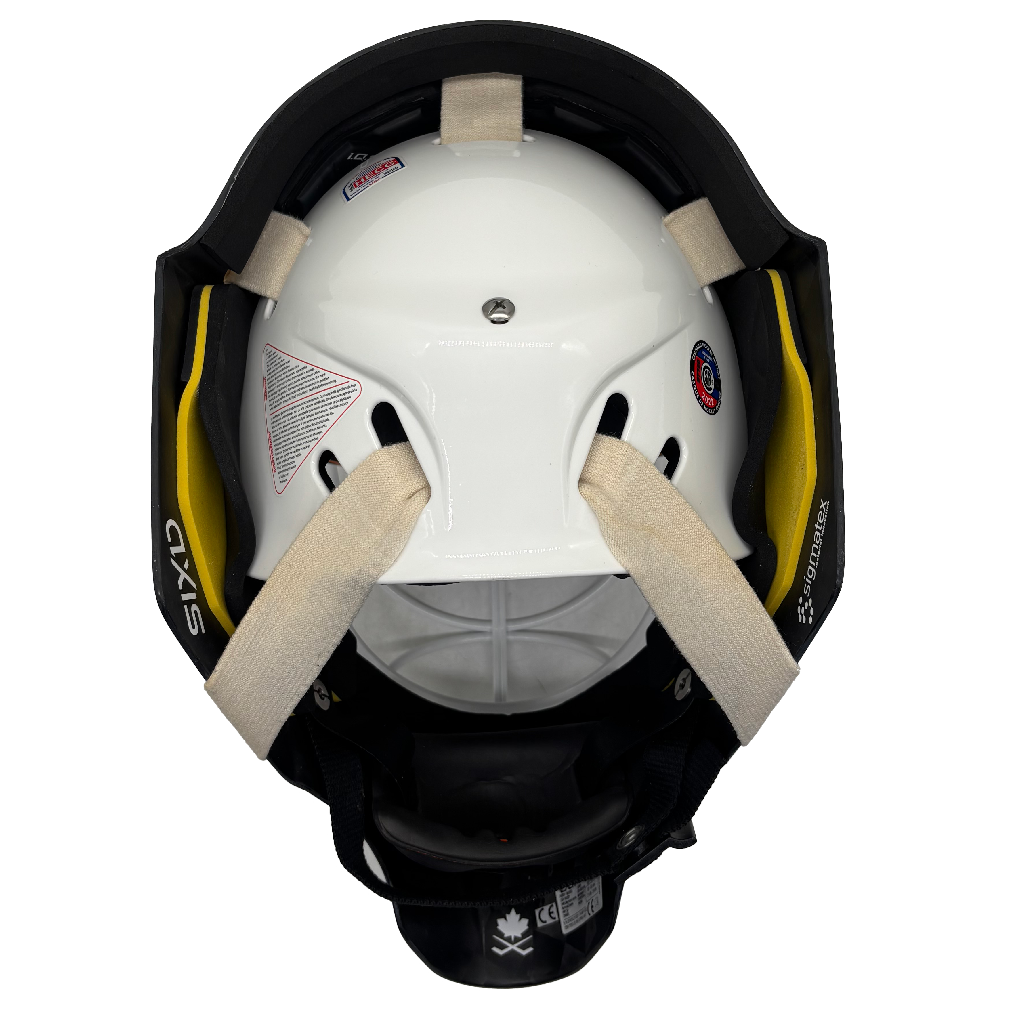 CCM Axis Pro - Masque de gardien de but (Blanc)