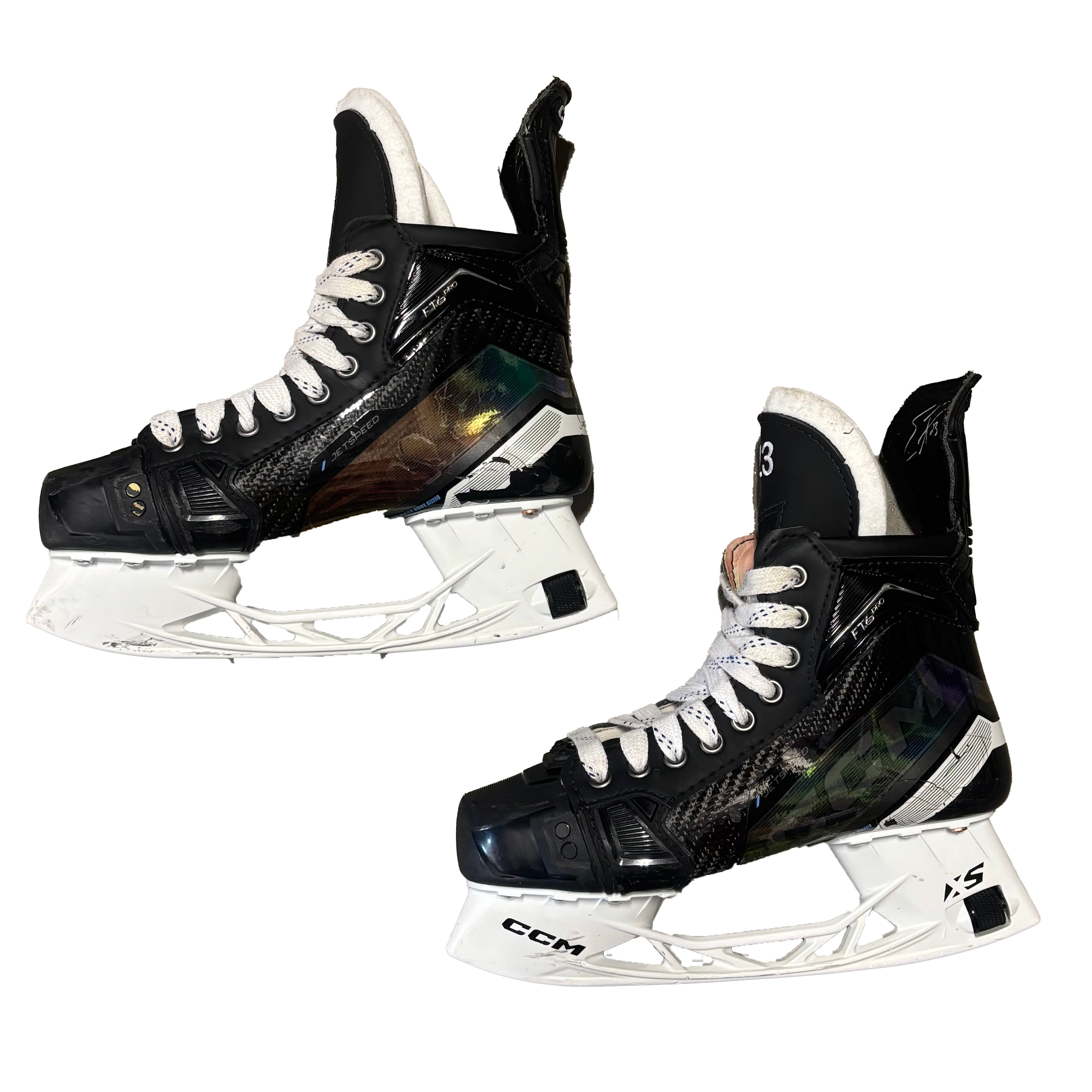 Used - CCM Jetspeed FT6 Pro - Pro Stock Hockey Skates - Erin Ambrose
