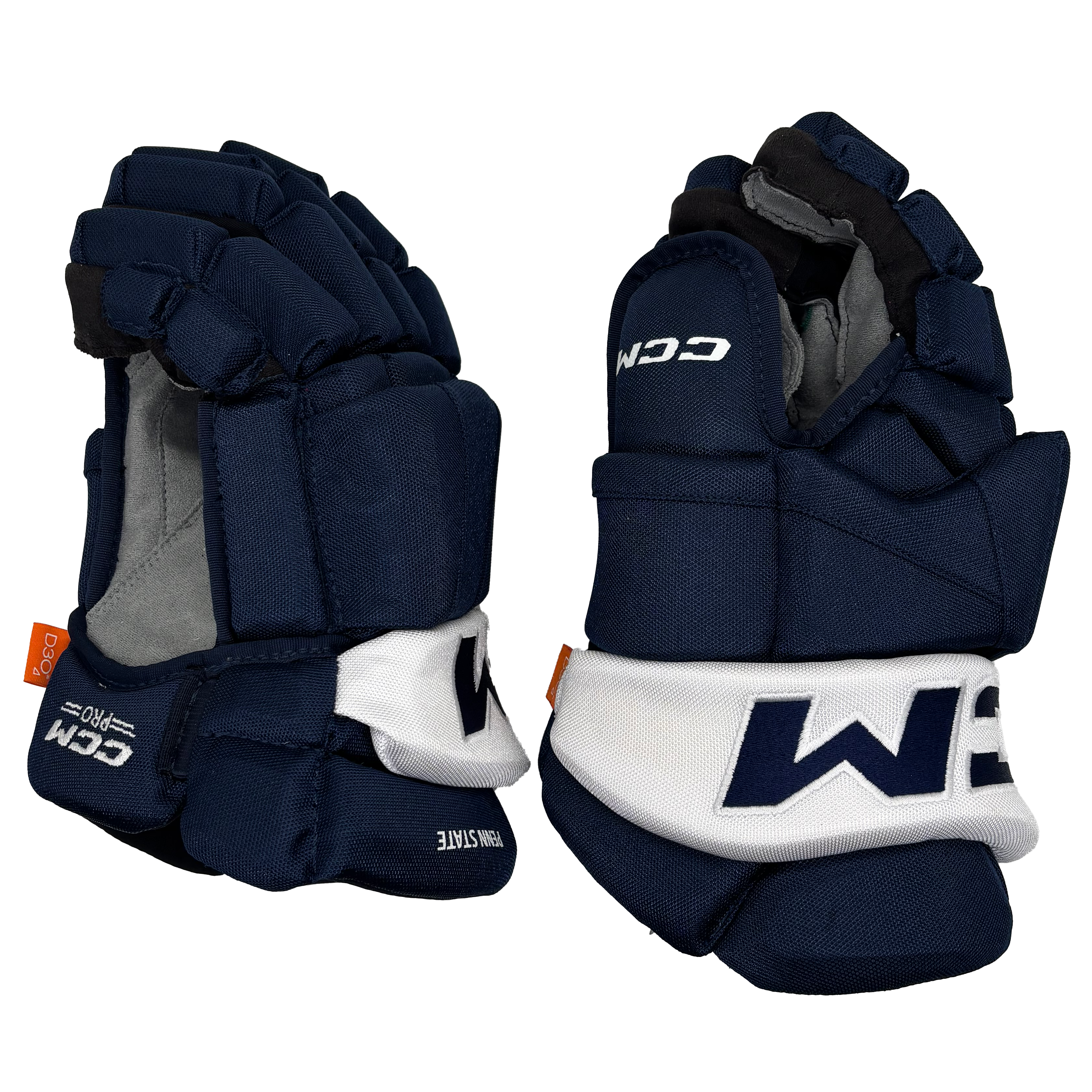 CCM HGTKXFSP - NCAA Pro Stock Hockey Glove (Navy/White)