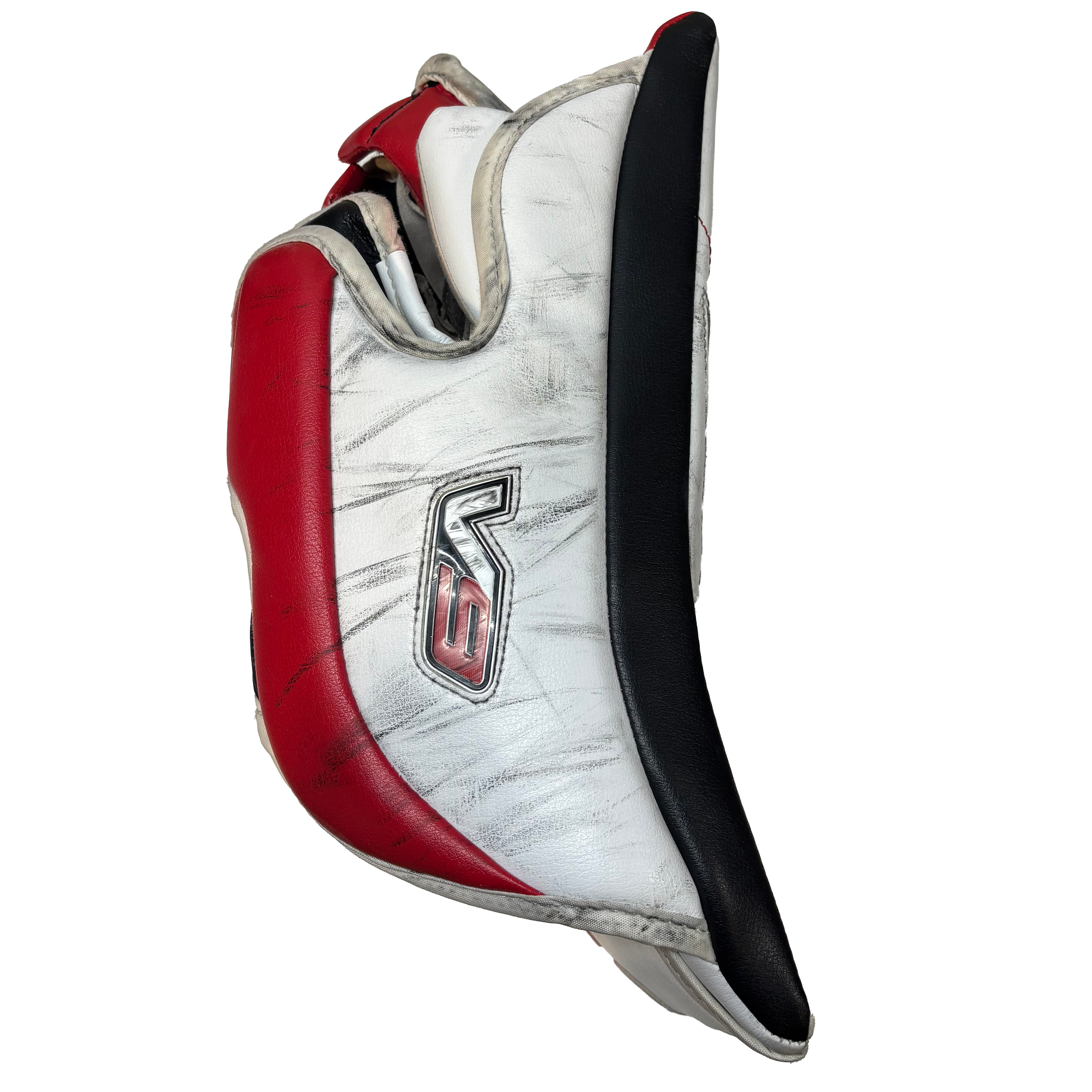 Vaughn Velocity V9 - Used Pro Stock Senior Goalie Full Set (White/Black/Red)