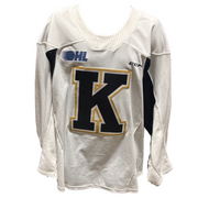 OHL - Used CCM Practice Jersey - Kingston Frontenacs (White)