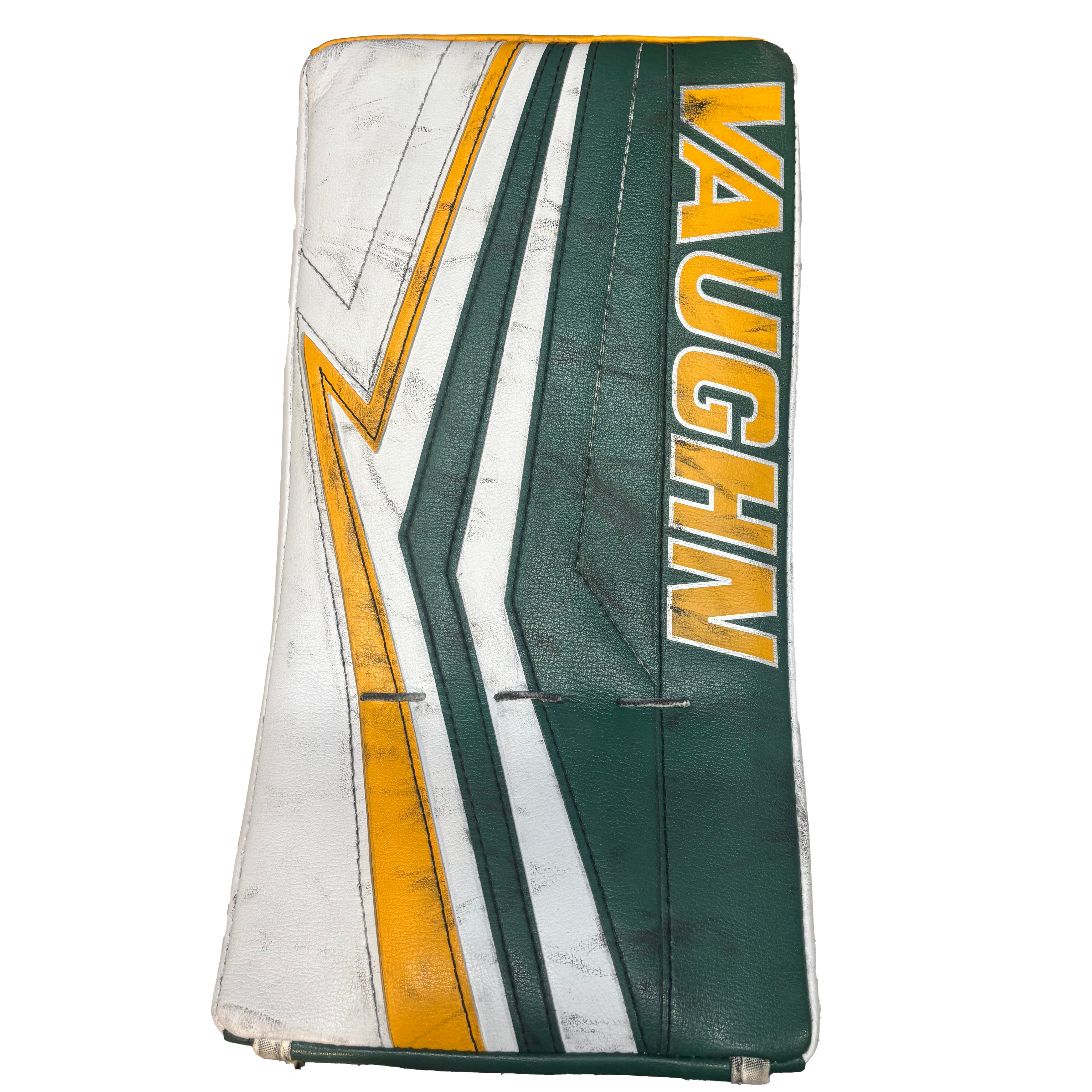 Vaughn Velocity V9 - Used Pro Stock Senior Goalie Full Set (White/Green/Yellow)