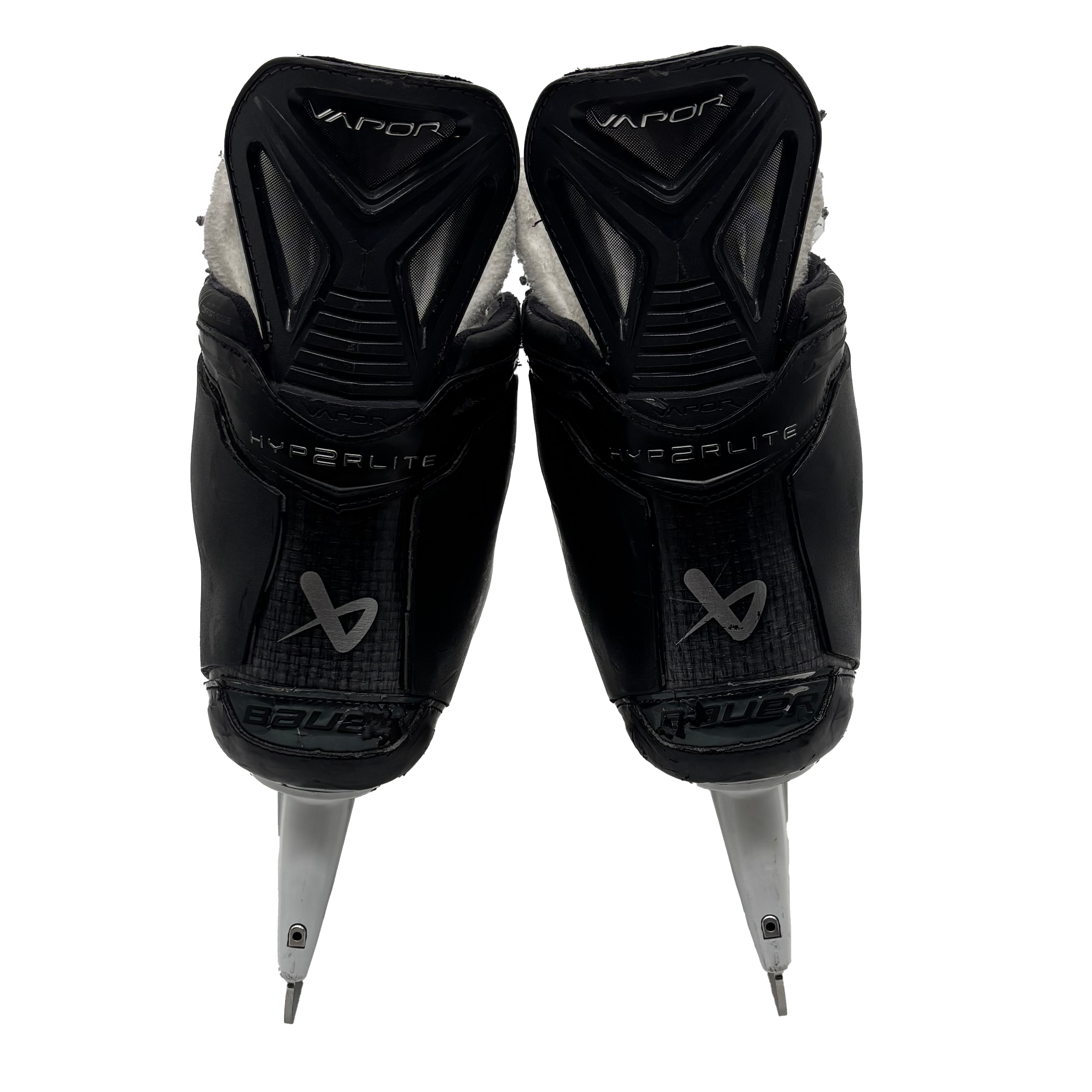 Bauer Vapor Hyperlite 2 - Used NCAA Pro Stock Hockey Skates - Size 8D with Shot Blockers