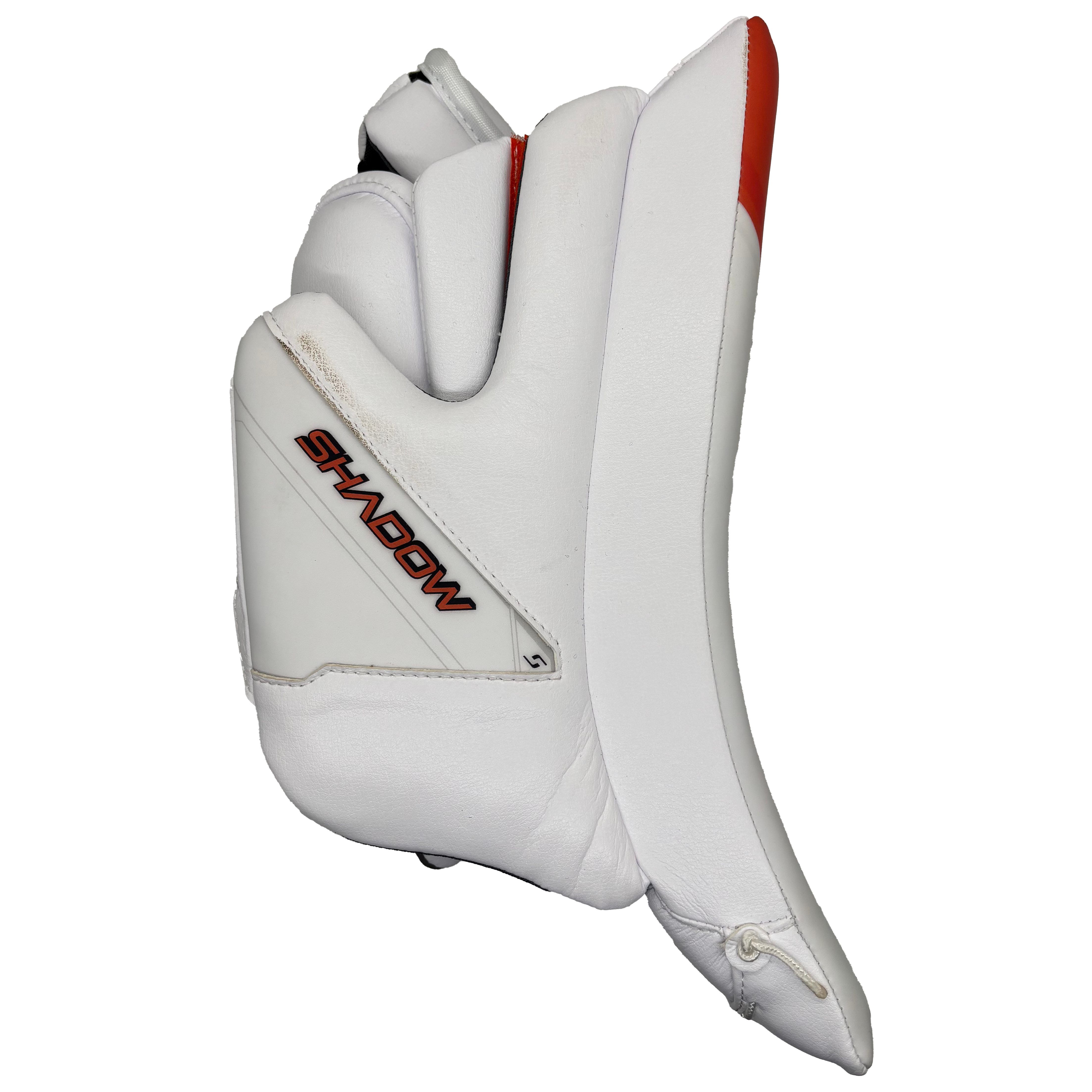 Bauer Vapor 2X Pro - NHL Pro Stock Goalie Blocker - Ivan Fedotov (White/Orange/Black) *Dressed as Shadow