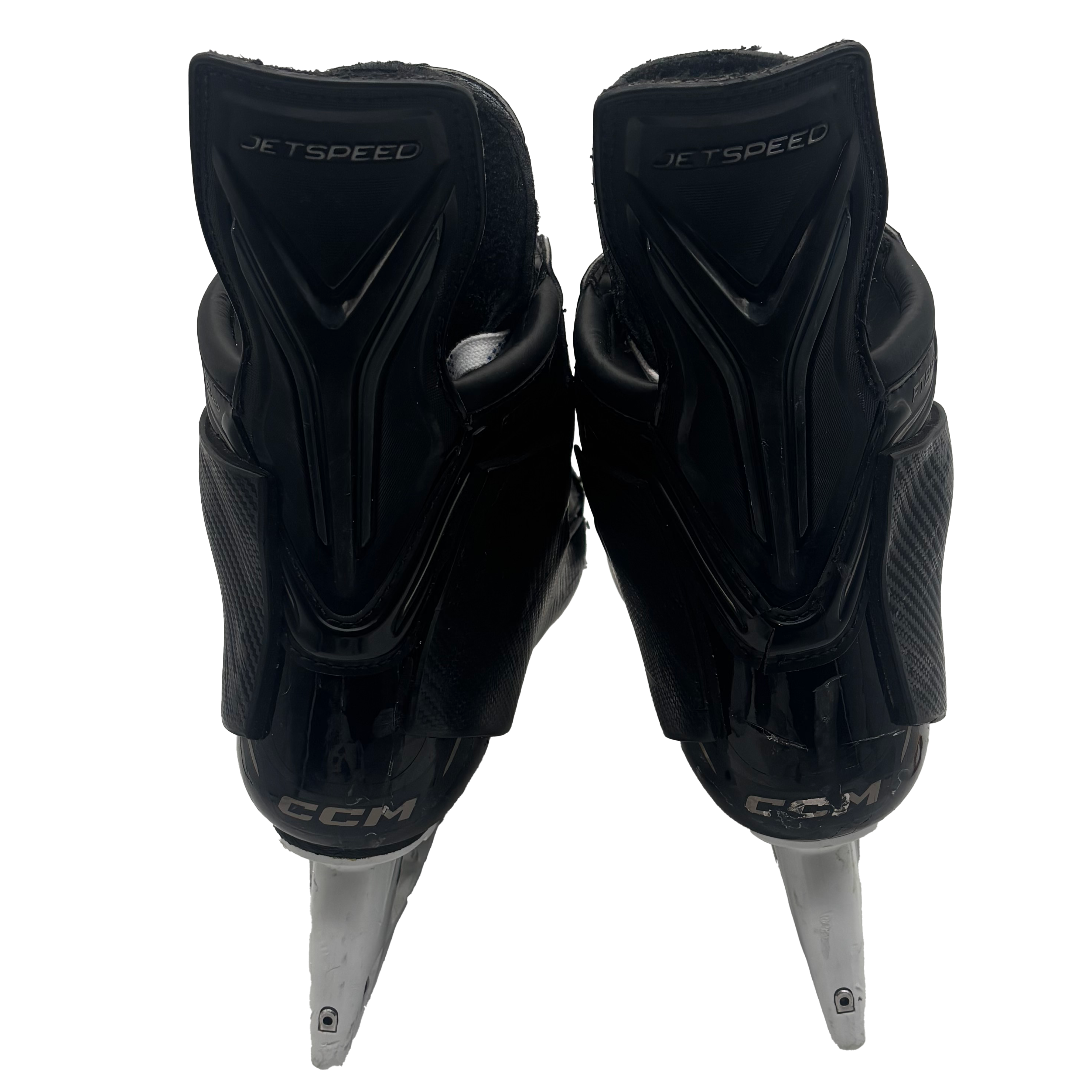 CCM Jetspeed FT8 Pro - Used AHL Pro Stock Hockey Skates with Shot Blockers - Size 11.5EE