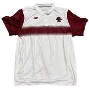 New Balance - Relaxed Custom Sublimated Polo (White/Maroon)