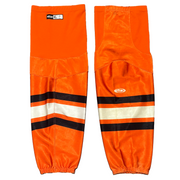 Athletic Knit - Used ECHL Game Socks (Orange/Black/White)