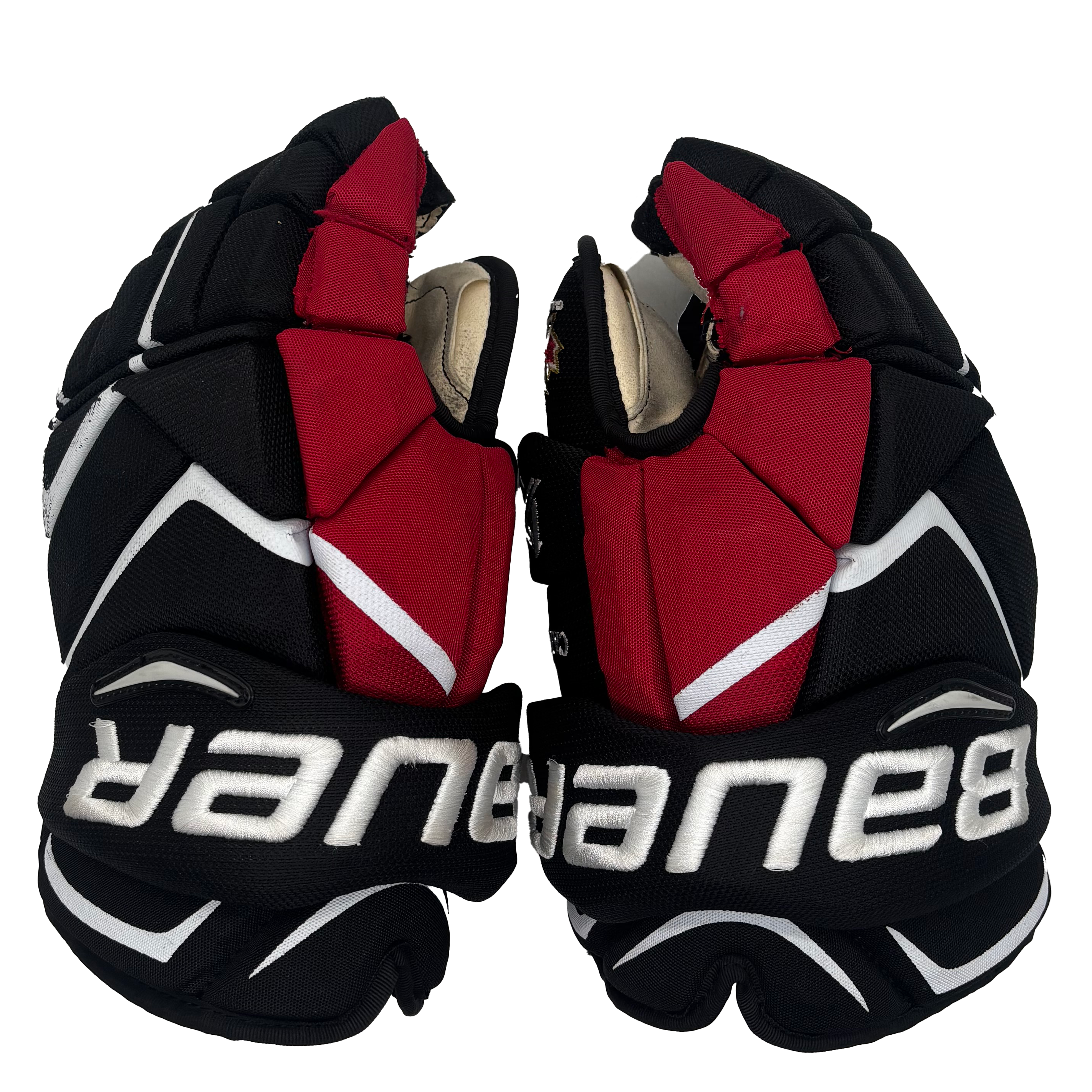 Bauer Vapor 1X Pro - Used Team Canada Pro Stock Hockey Gloves (Black/Red/White)