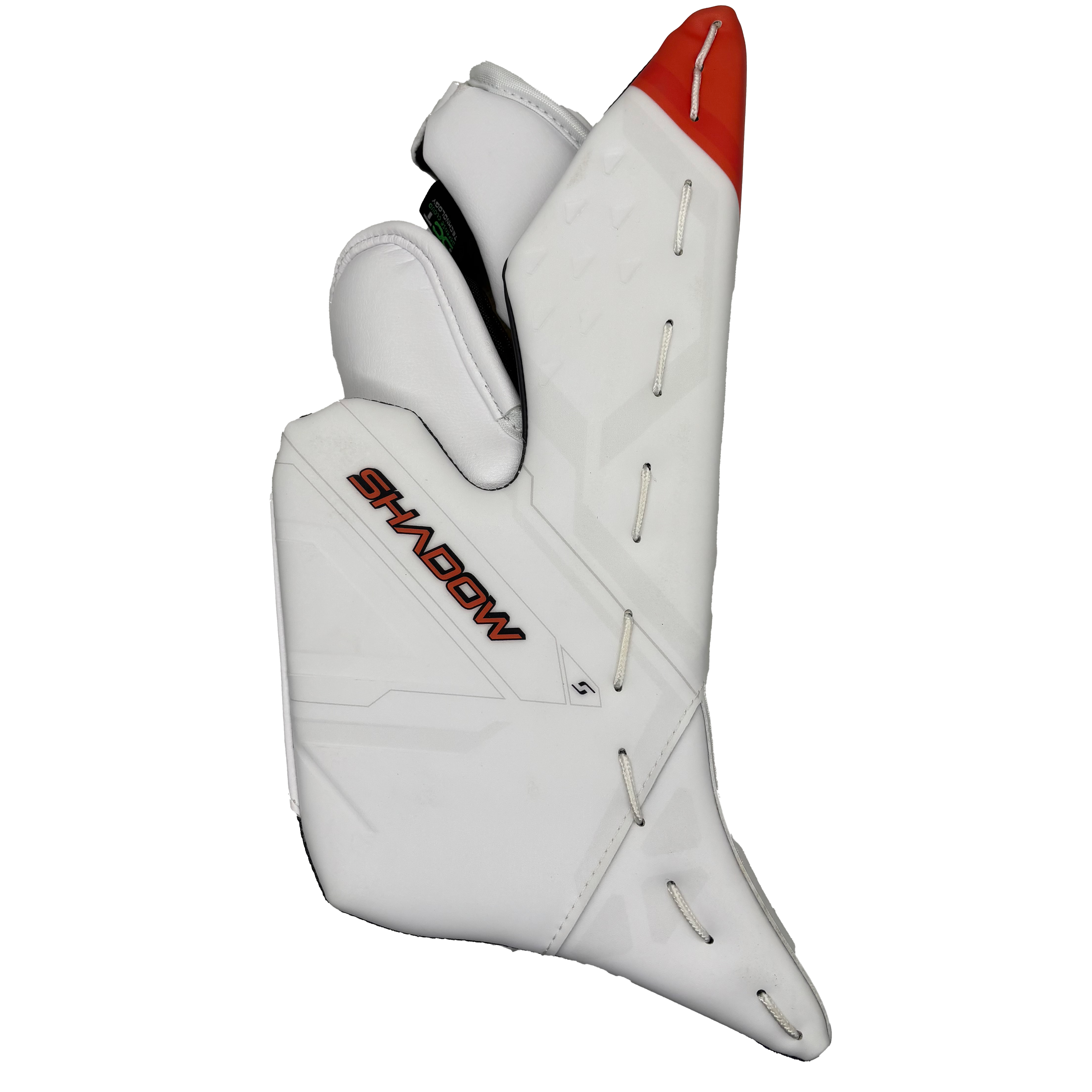Bauer Vapor Hyperlite 2 - NHL Pro Stock Goalie Blocker - Ivan Fedotov (White/Orange/Black) *Dressed as Shadow