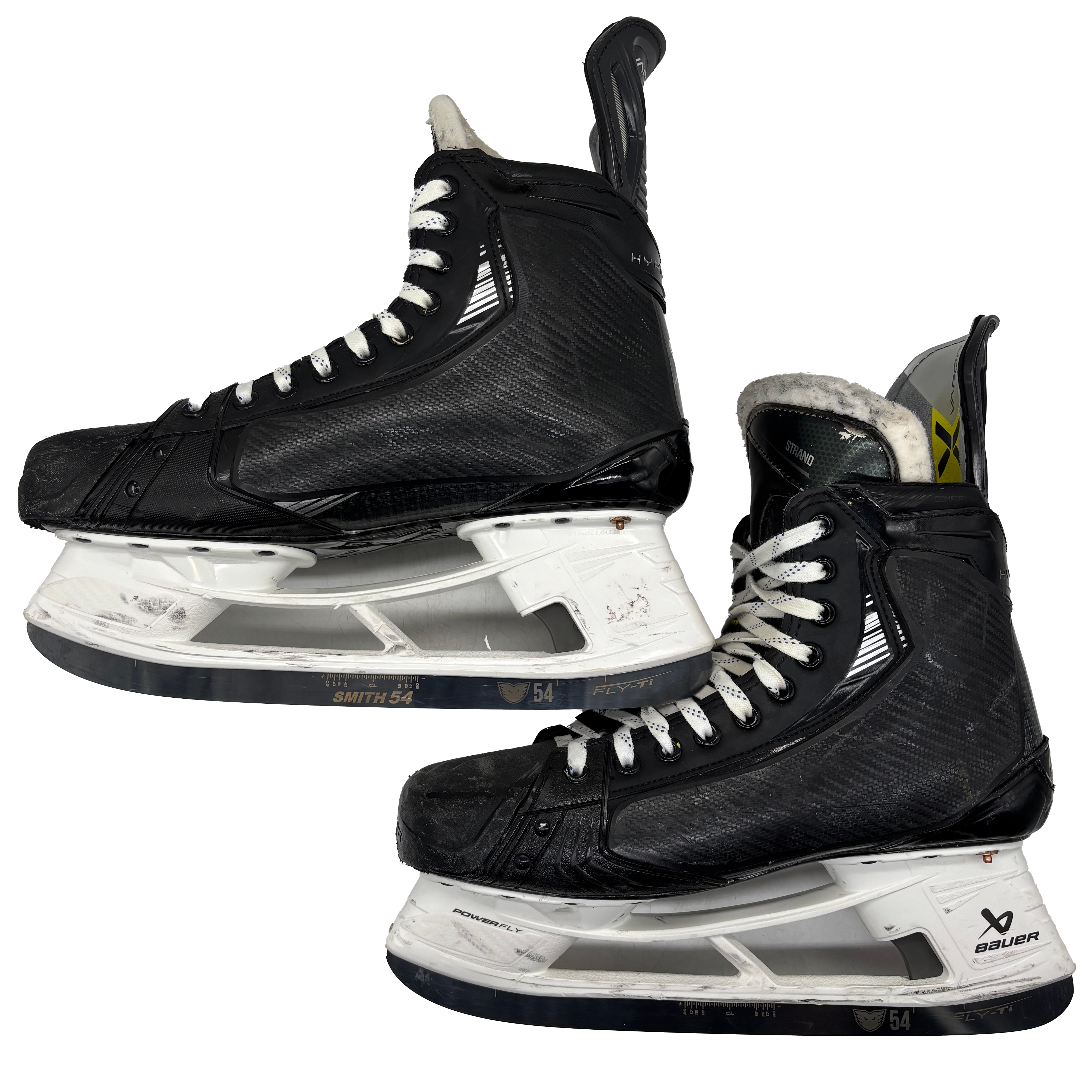 Bauer Vapor Hyperlite 2 - Used Pro Stock Hockey Skates - Size L:10.5E R:11.25E