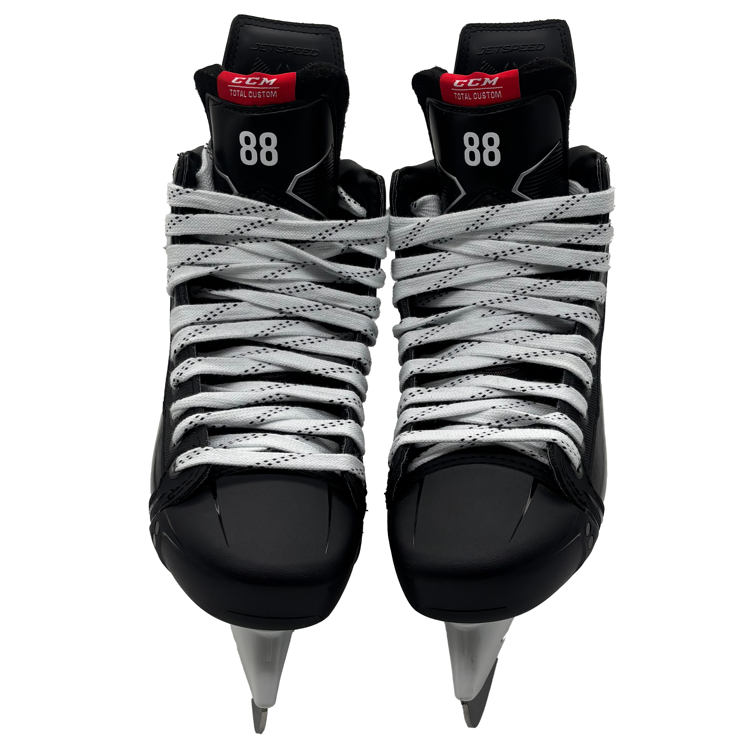 CCM Jetspeed FT8 Pro - Pro Stock Hockey Skates - Size 8E (Red)