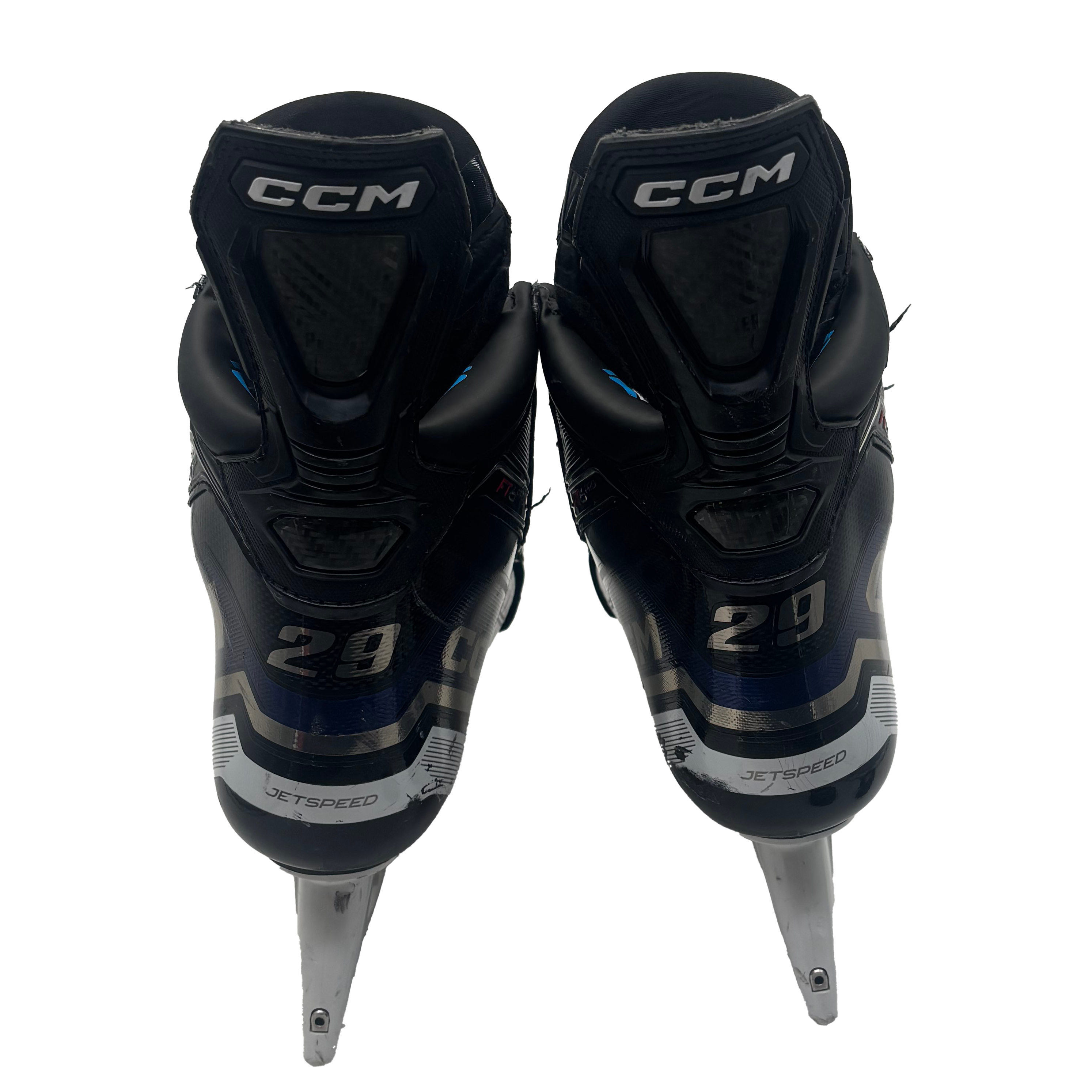 CCM Jetspeed FT6 Pro - Used Pro Stock Skate - Size 8 (Blue)
