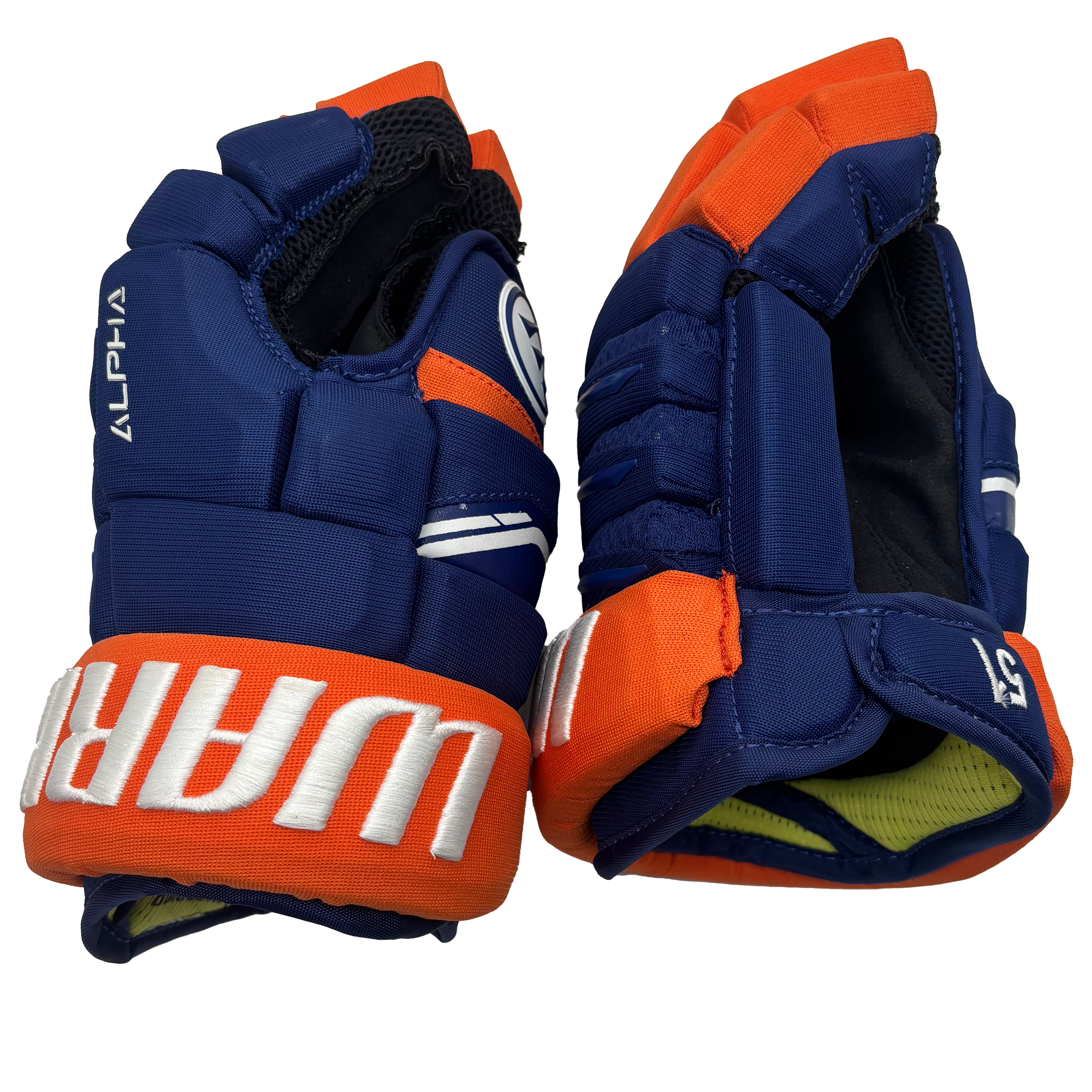 Warrior Alpha DX - NHL Pro Stock Glove - Valtteri Filppula (Blue/Orange)