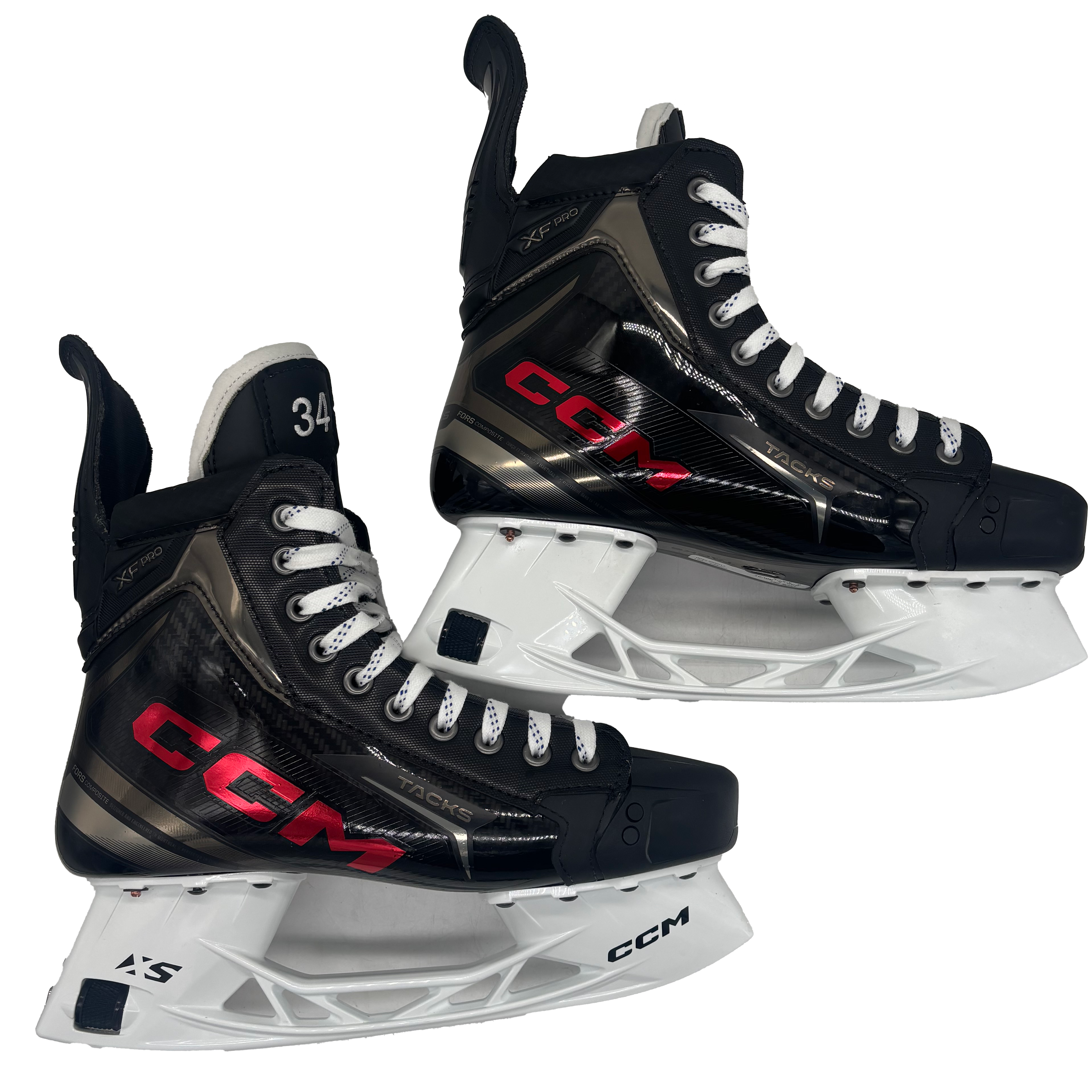 CCM Tacks XF Pro - Pro Stock Hockey Skate - Size 9E (Black/Red)