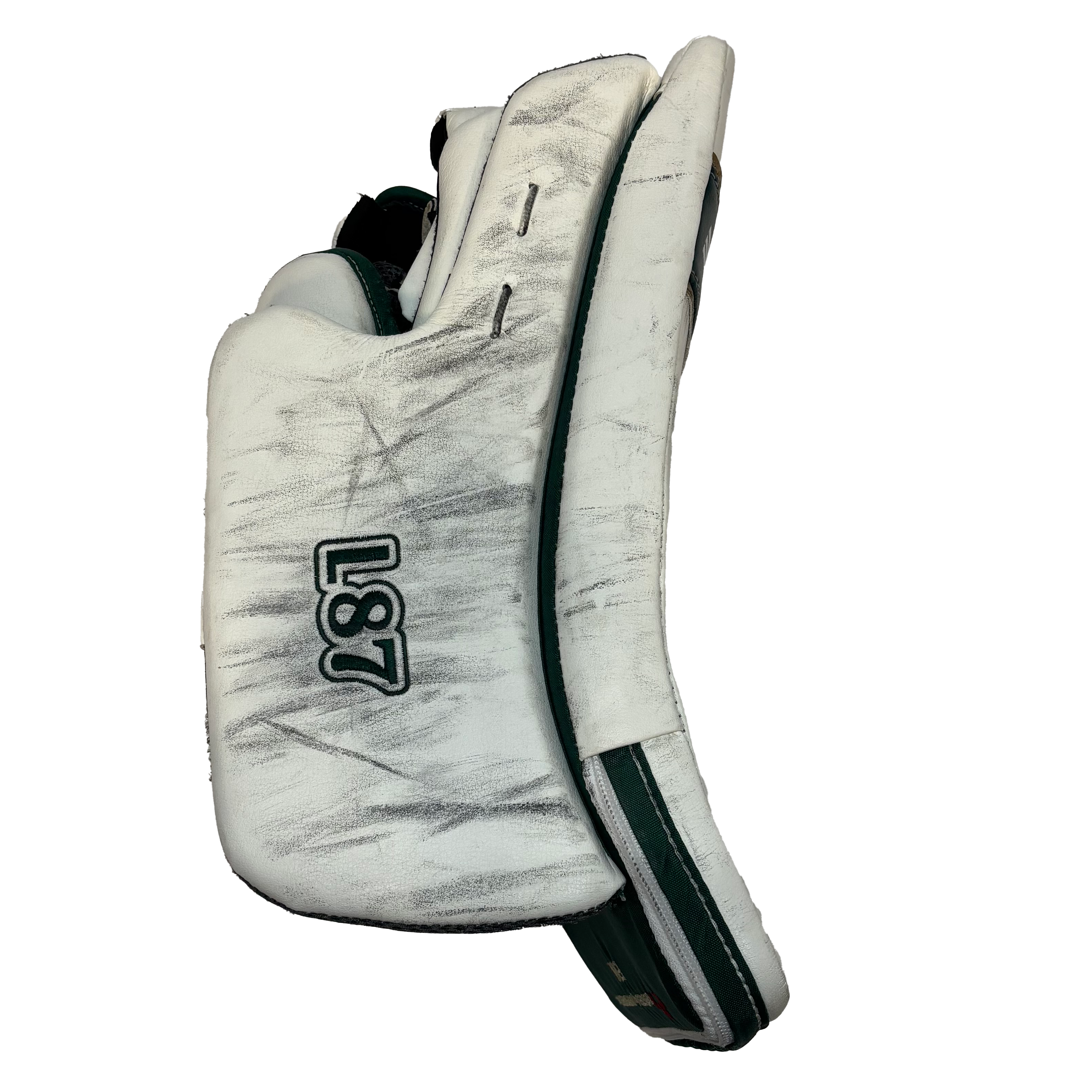 True L87 - Used NCAA Pro Stock Full Goalie Set (White/Green)