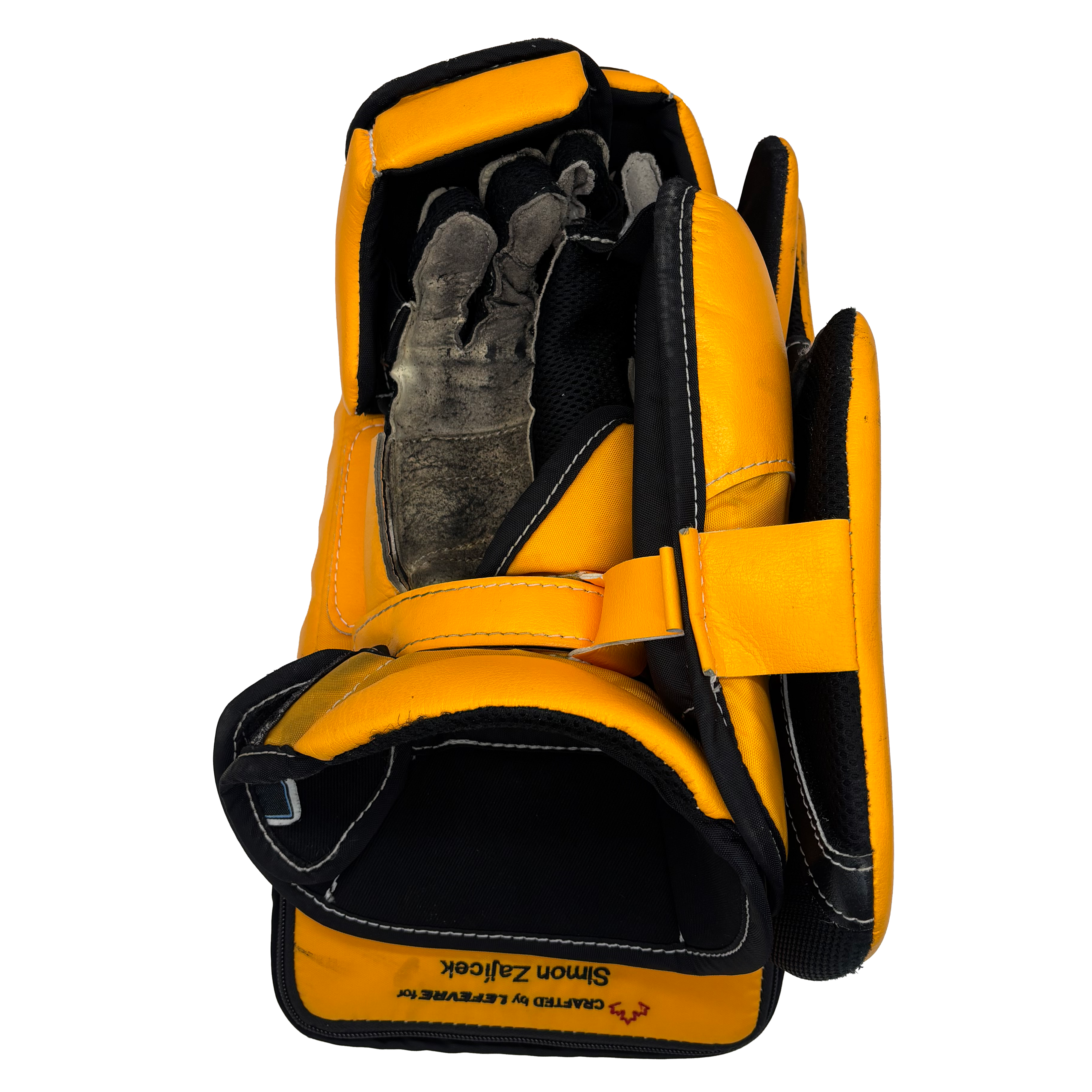 True Catalyst PX3 - Used Pro Stock Goalie Blocker (Yellow/Black)