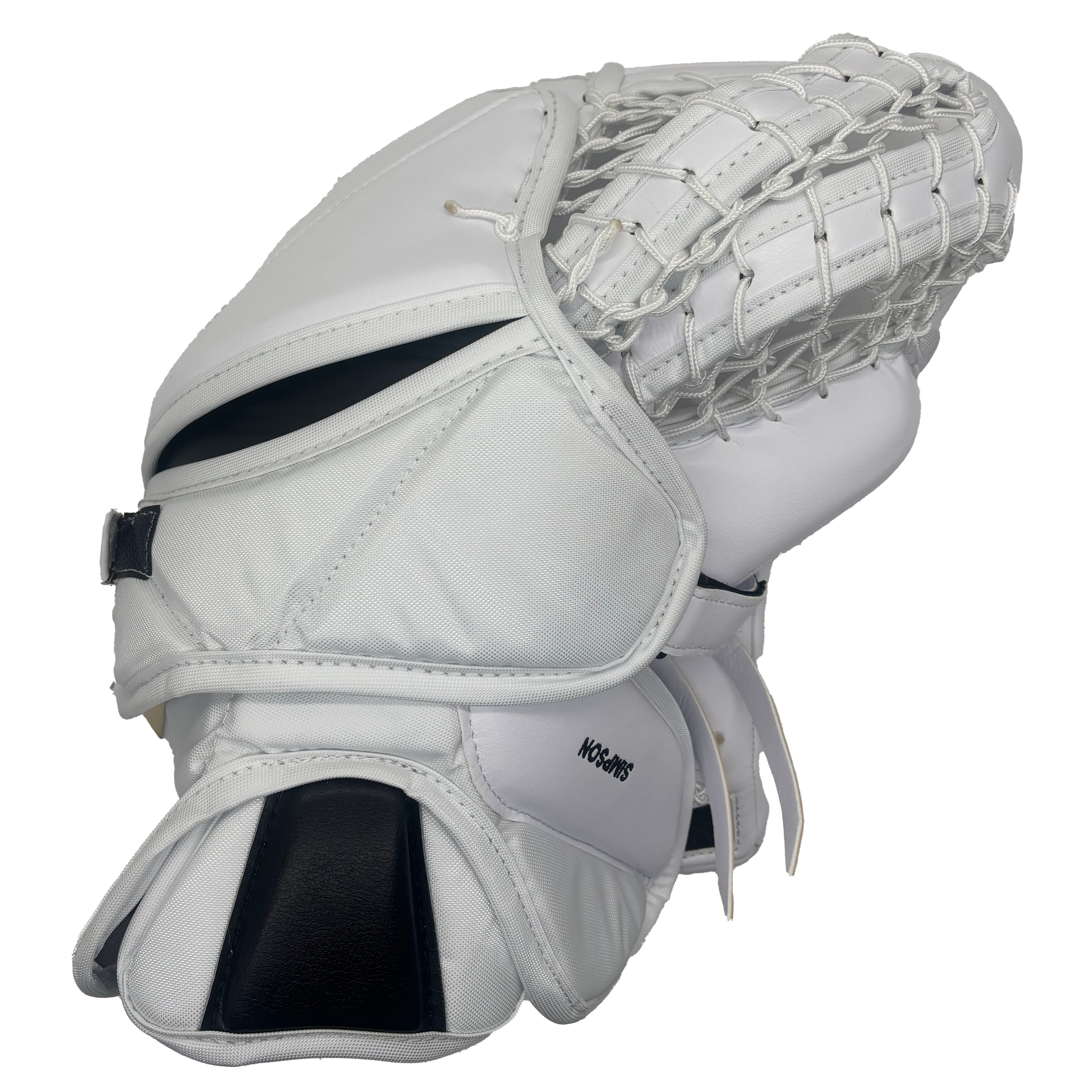 Bauer Supreme Ultrasonic - Pro Stock Goalie Glove (White/Black) *Dressed as Flylite