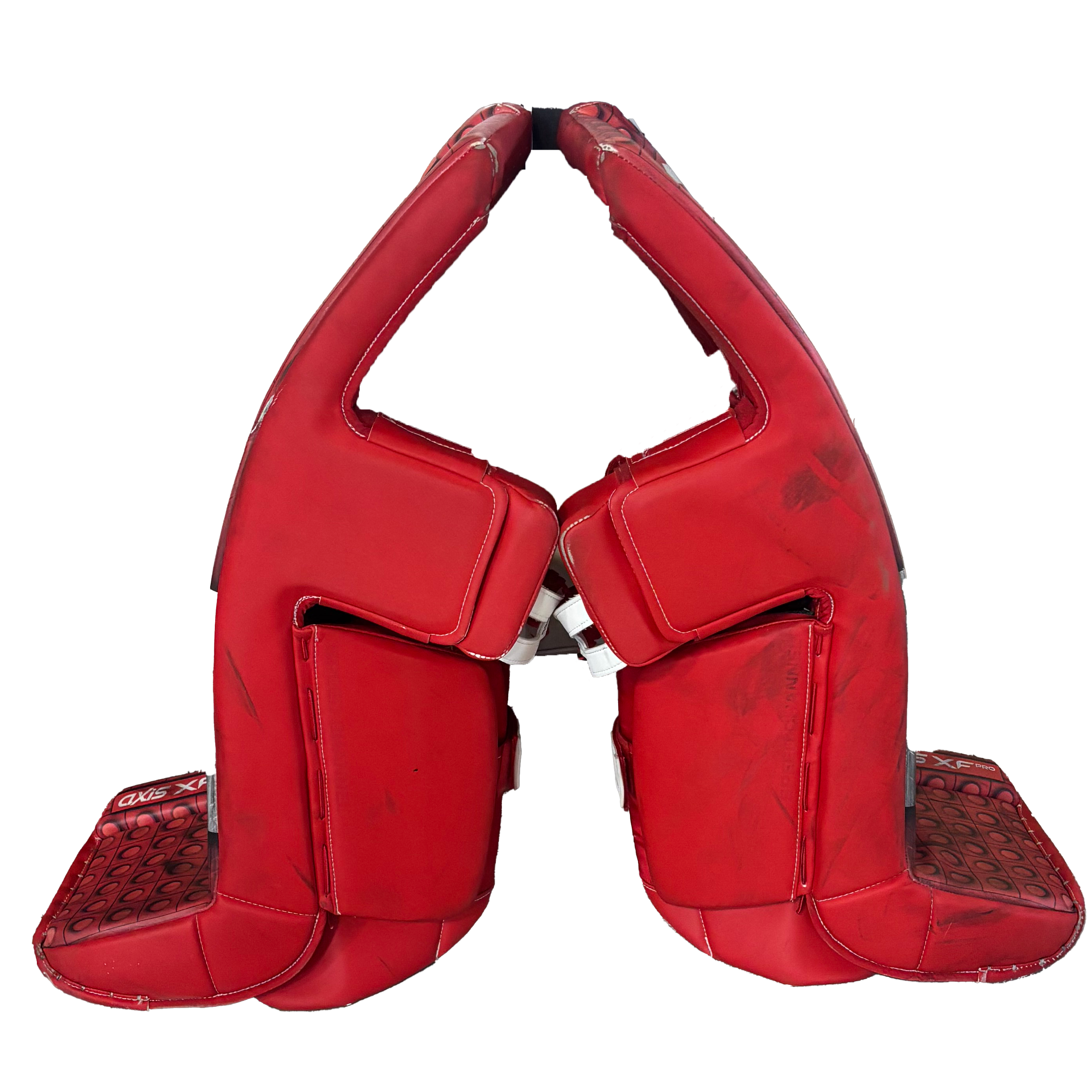 CCM Axis XF Pro - Used Pro Stock Goalie Full Set (Red/White/Black)